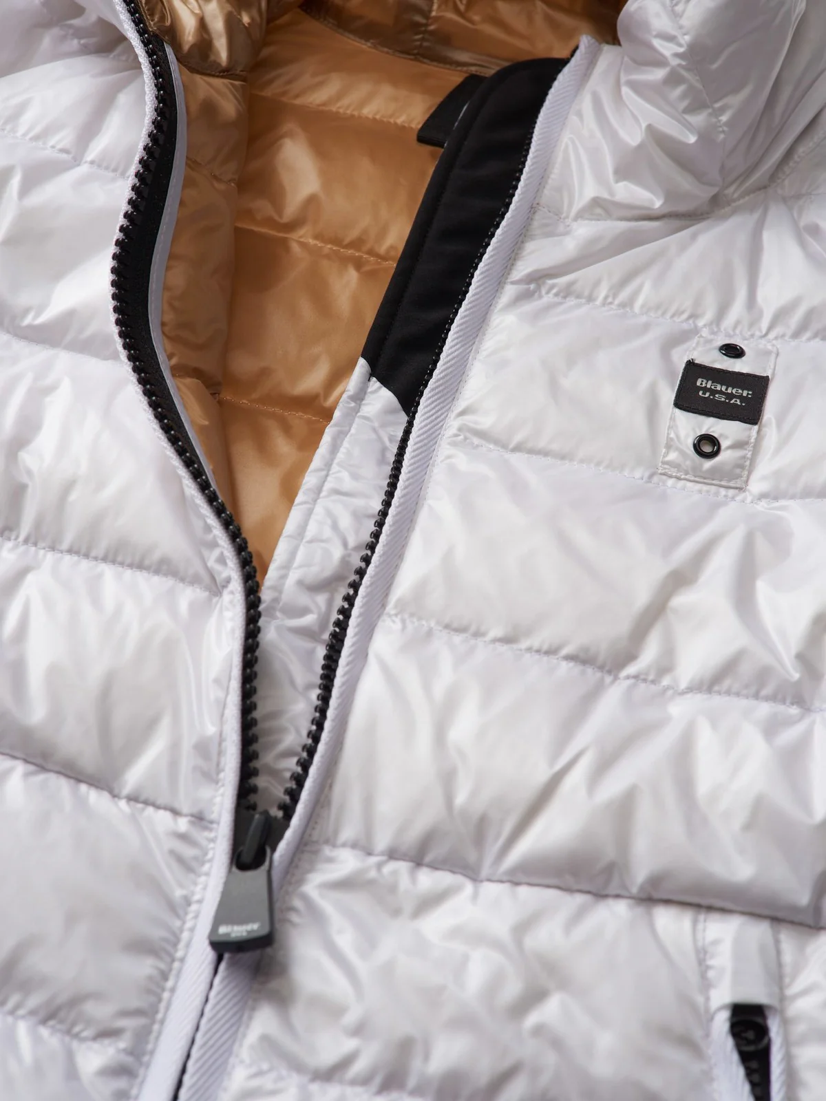 BLAUER Piumino Donna  24SBLDC03049 005050 100 Bianco - Image 3