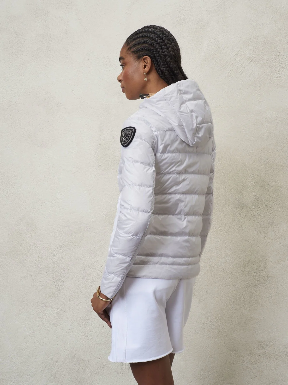 BLAUER Piumino Donna  24SBLDC03049 005050 100 Bianco - Image 4