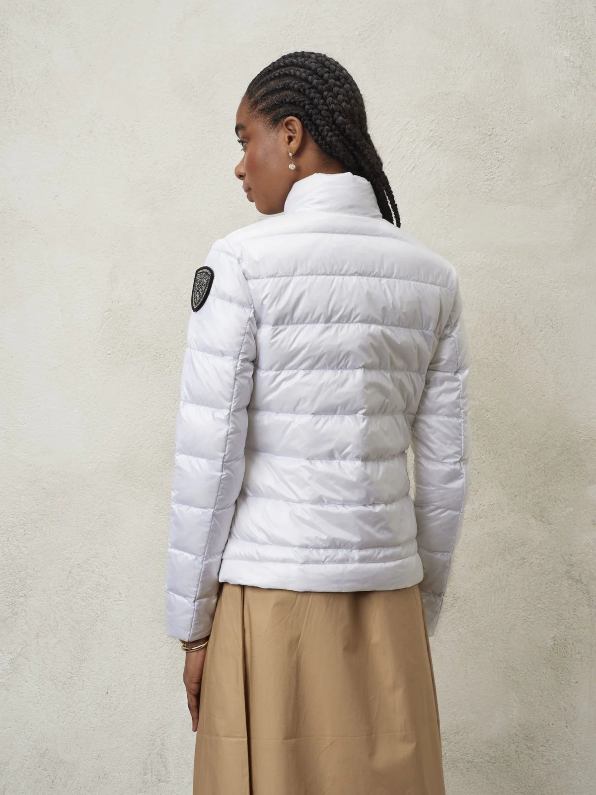 BLAUER Piumino Donna 24SBLDC03050 005050 100 Bianco - Image 4