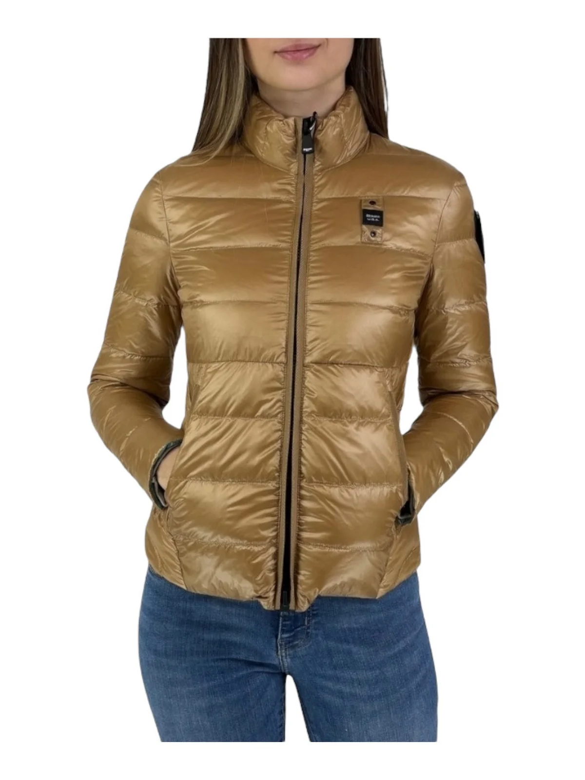 BLAUER Piumino Donna  24SBLDC03050 005050 287 Marrone - Image 2