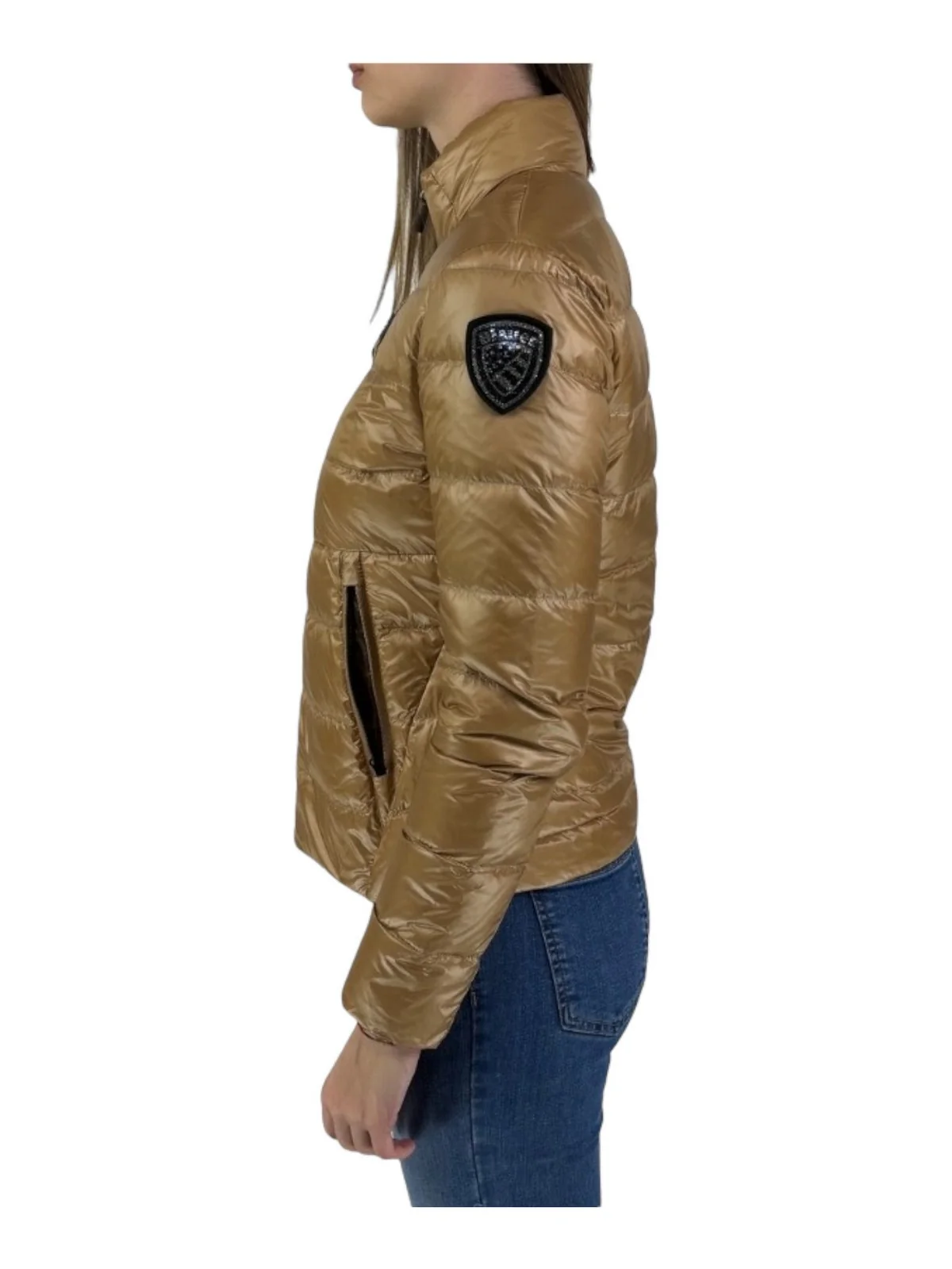BLAUER Piumino Donna  24SBLDC03050 005050 287 Marrone - Image 3