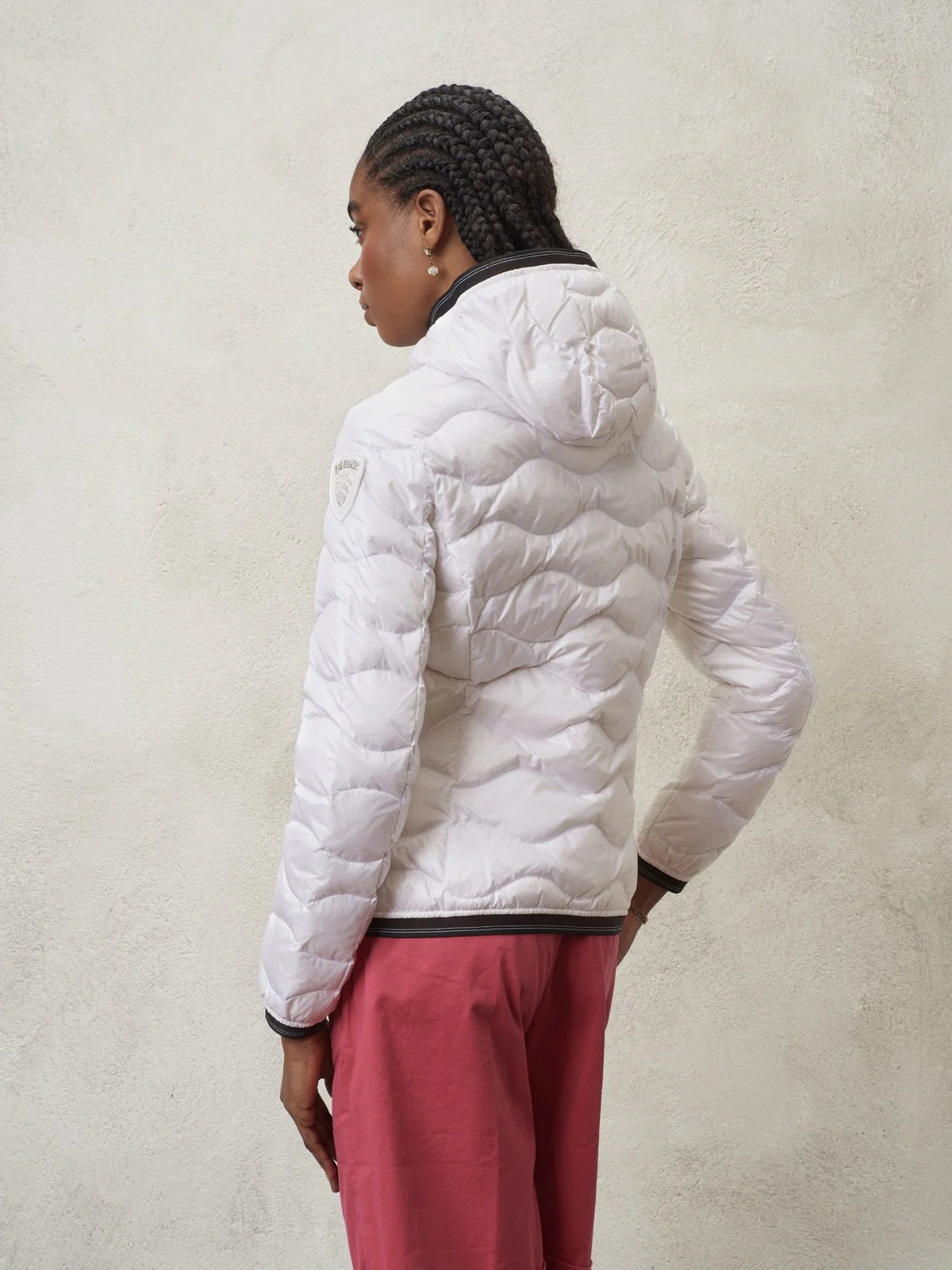 BLAUER Piumino Donna 24SBLDC03051 005050 100 Bianco - Image 4