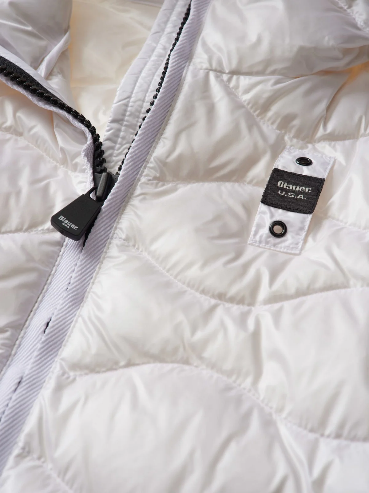 BLAUER Piumino Donna 24SBLDC03051 005050 100 Bianco - Image 5