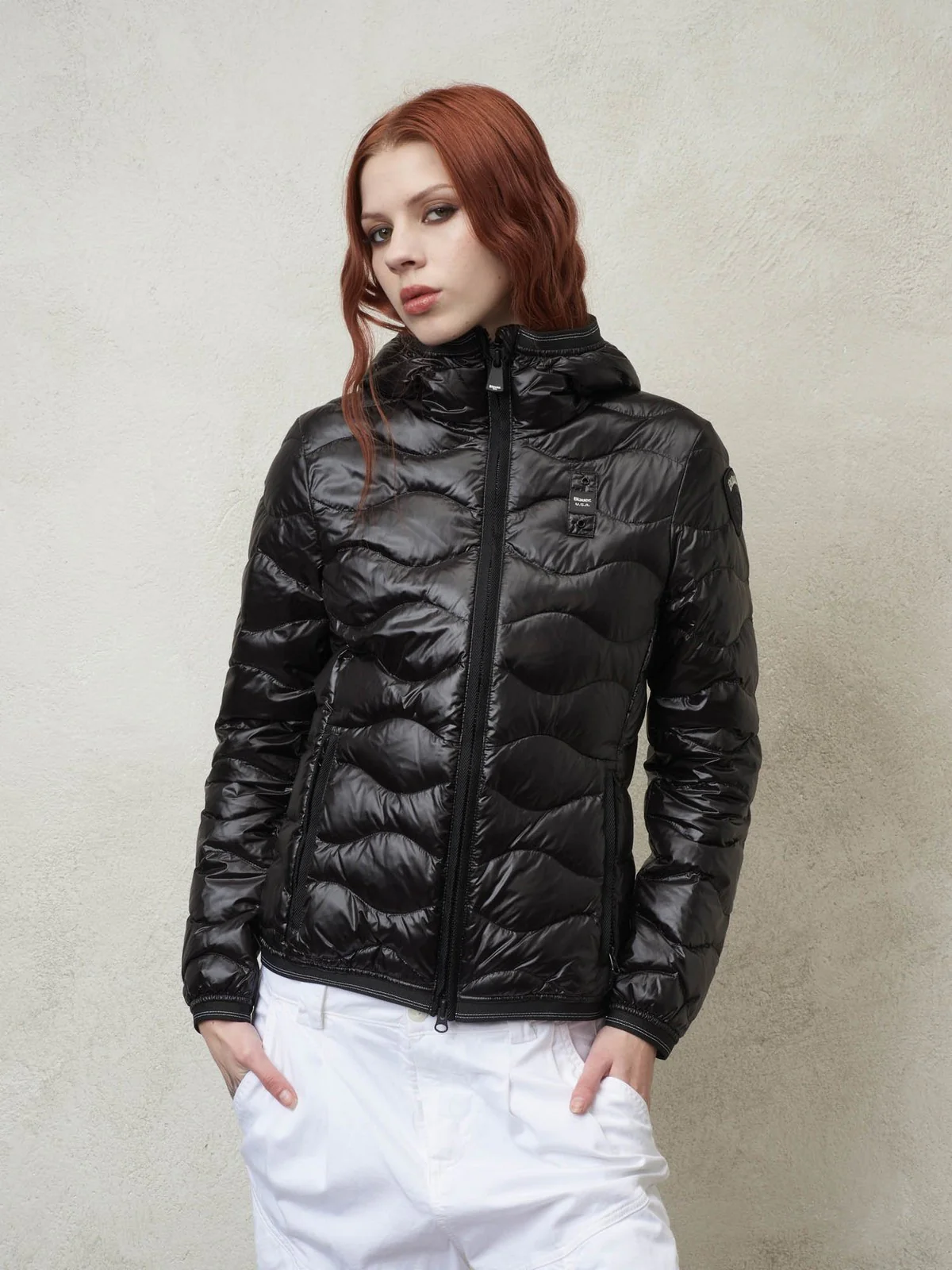 BLAUER Piumino Donna  24SBLDC03051 005050 999 Nero - Image 2