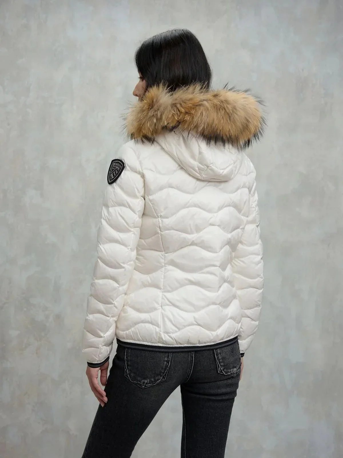 BLAUER Piumino Donna ALDIE 25WBLDC03096 006047 100BI BIANCO OTTICO int. BIANCO OTTICO - Image 3