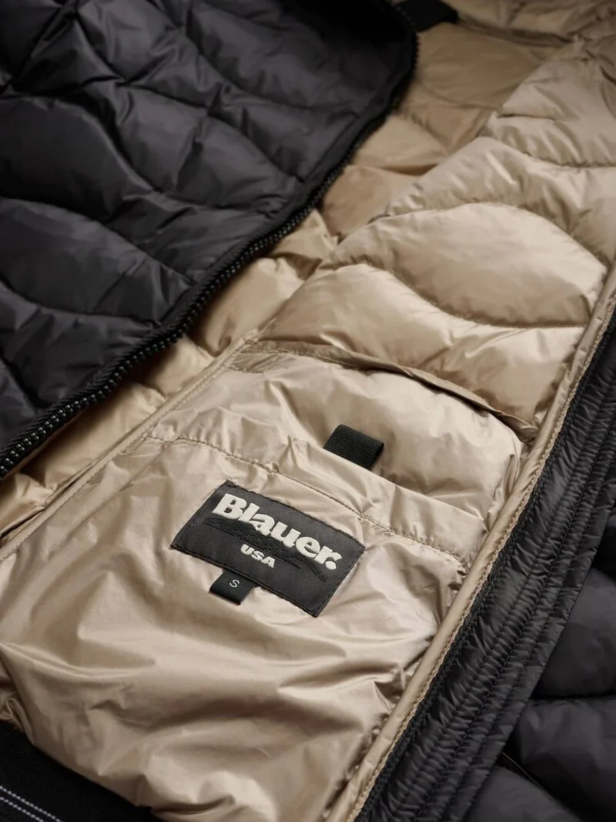 BLAUER Piumino Donna ALDIE 25WBLDC03096 006047 999EI NERO interno BEIGE 301 - Image 2