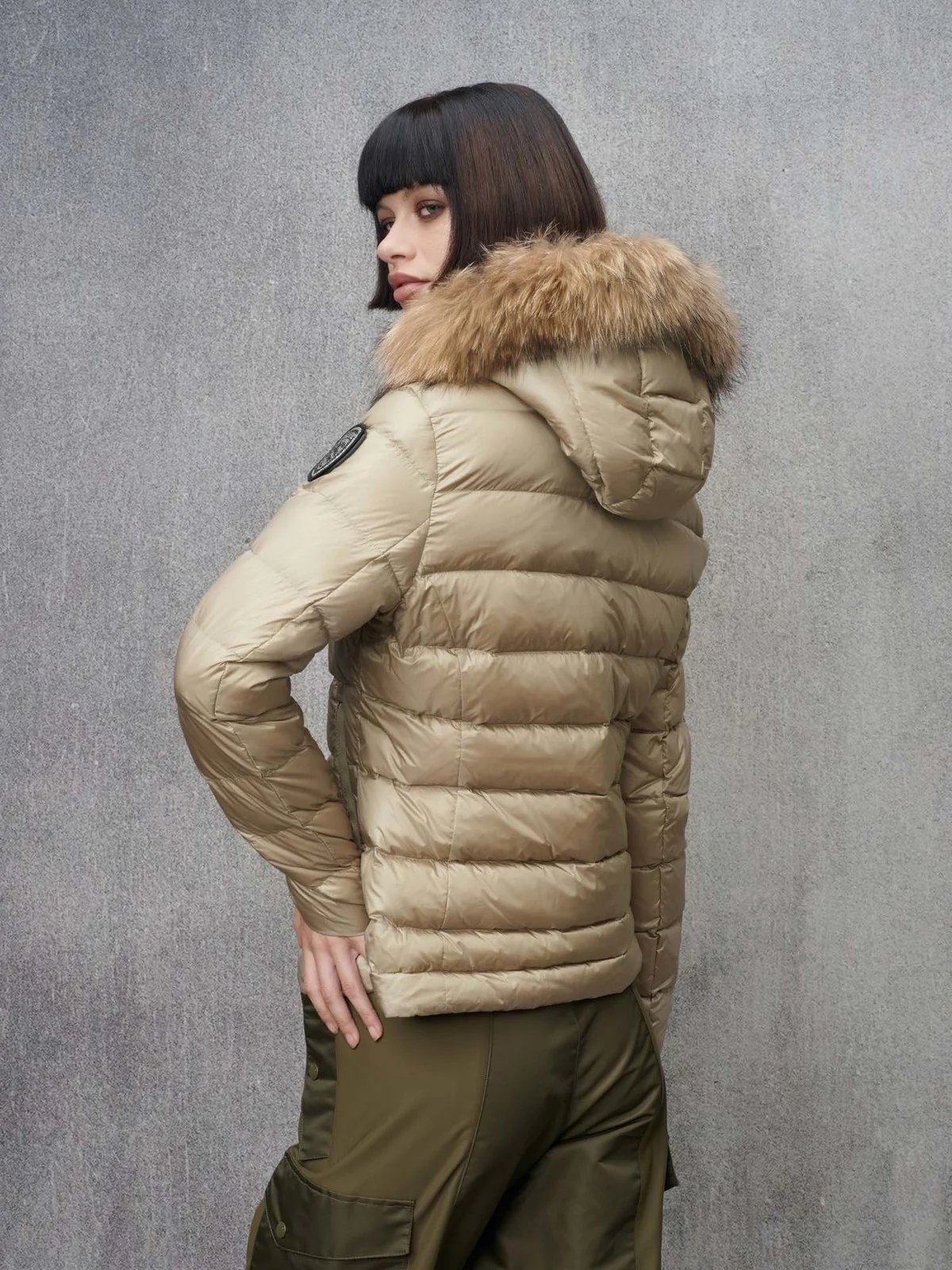 BLAUER Piumino Donna ARCADIA 24WBLDC03038 006950 301CB Beige - Image 3