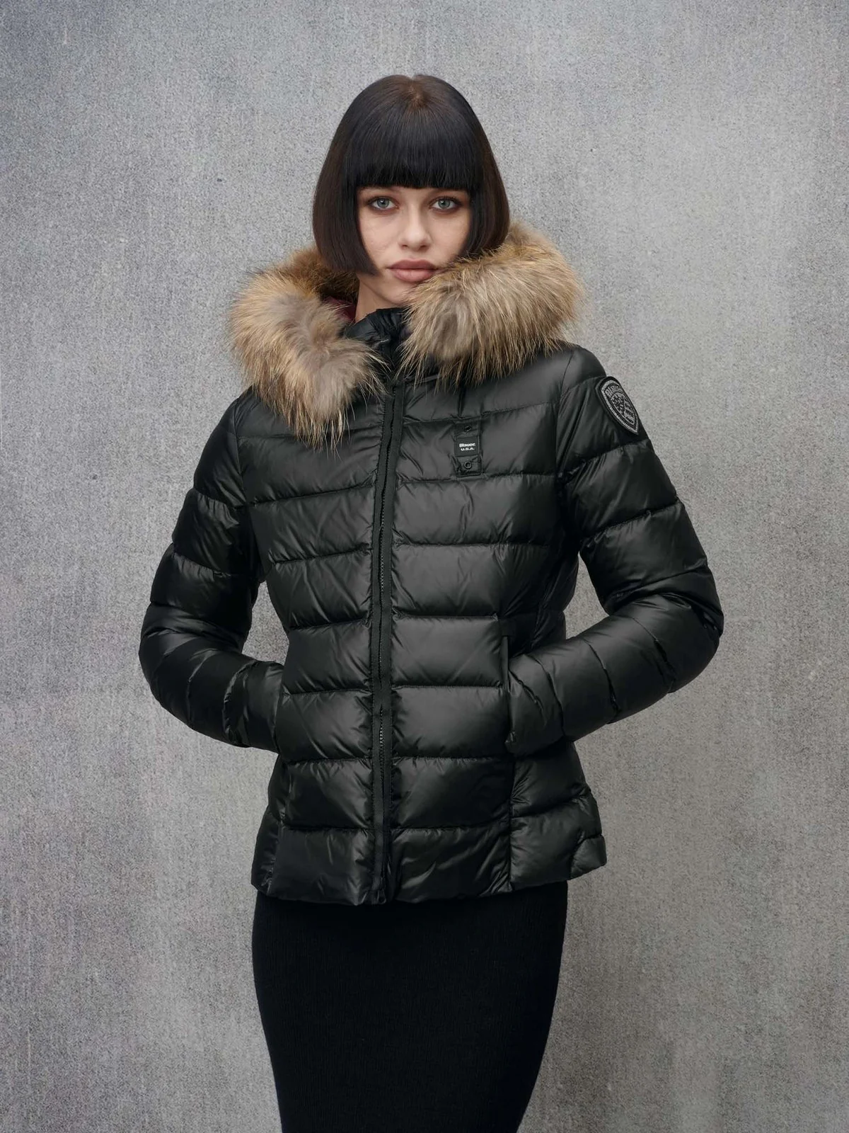 BLAUER Piumino Donna ARCADIA 24WBLDC03038 006950 999RD Nero - Image 2