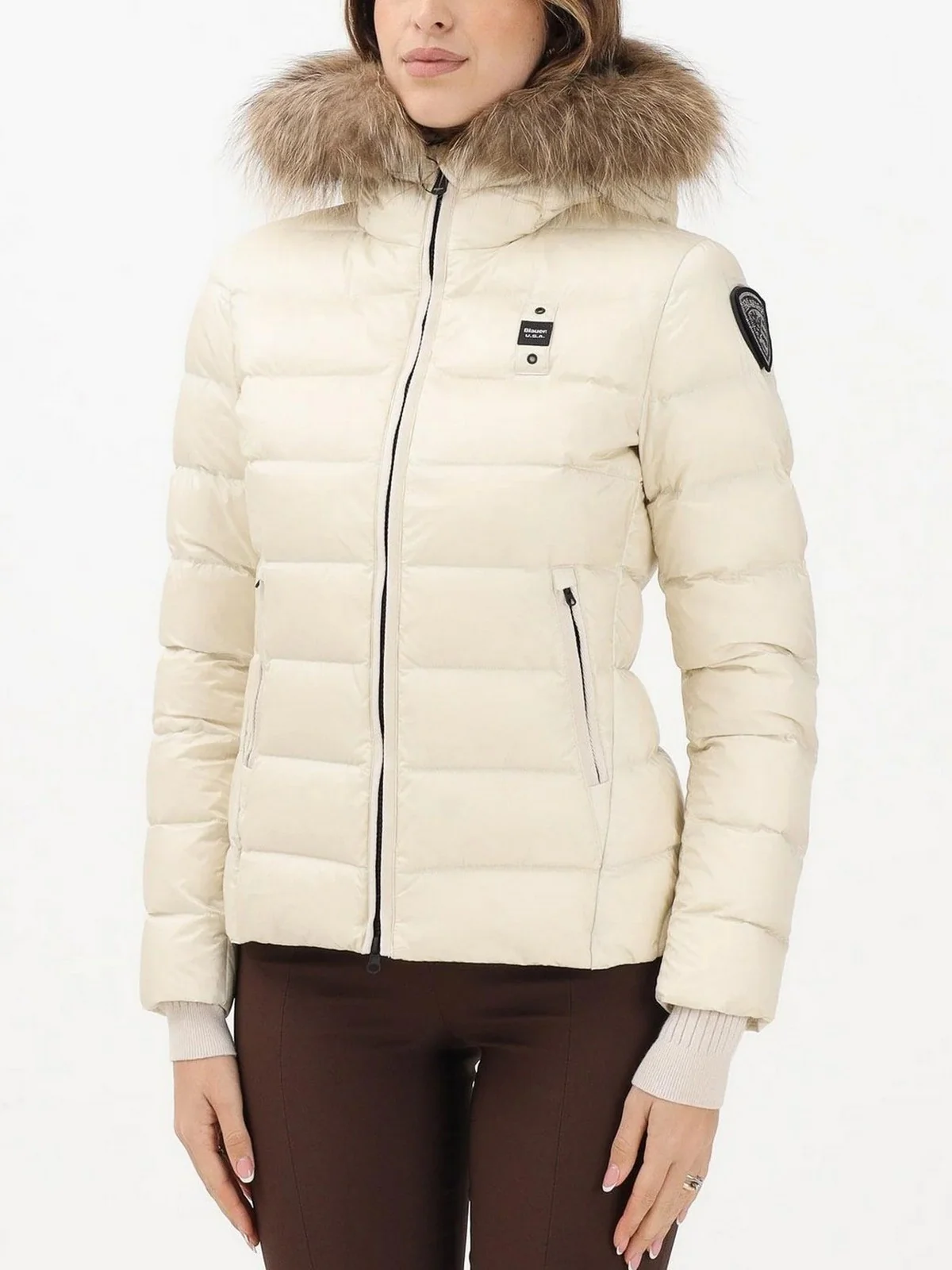 BLAUER Piumino Donna ARCADIA 25WBLDC03099 A06047 907GG GRIGIO MATTINO int. GRIGIO NEBBIA - Image 2