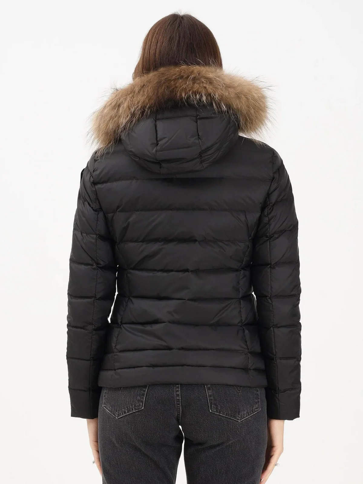 BLAUER Piumino Donna ARCADIA 25WBLDC03099 A06047 999EI NERO interno BEIGE 301 - Image 3