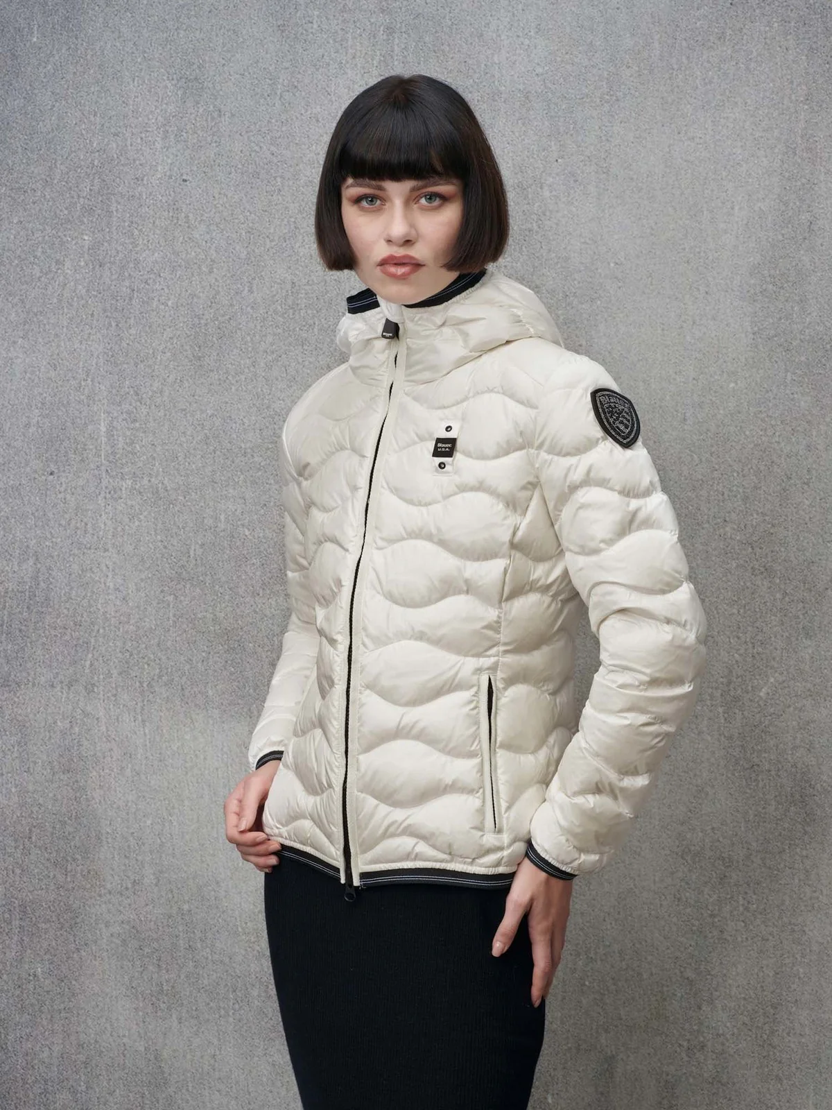 BLAUER Piumino Donna CAMELIA 24WBLDC03047 006047 100BI Bianco - Image 4