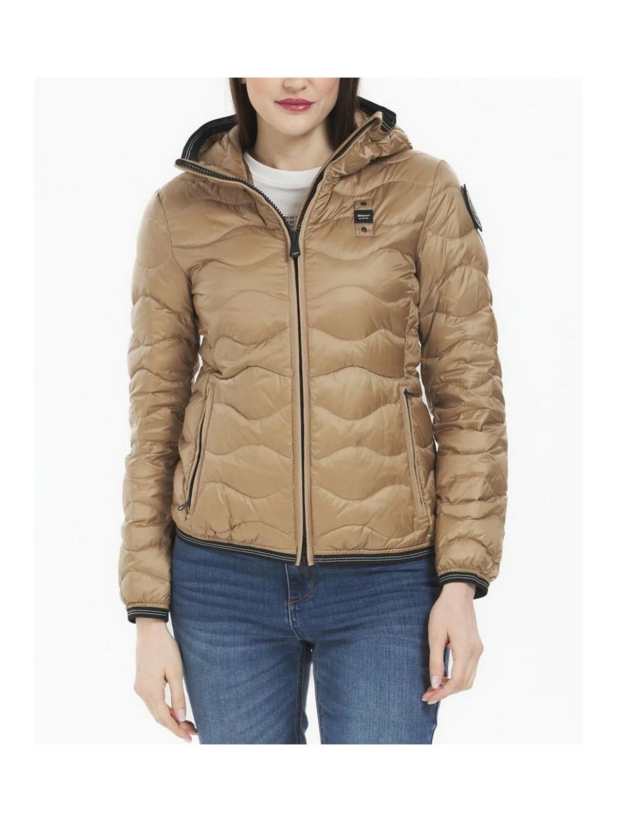 BLAUER Piumino Donna CAMELIA 26SBLDC03169 007455 327 BEIGE NATURALE - Image 2