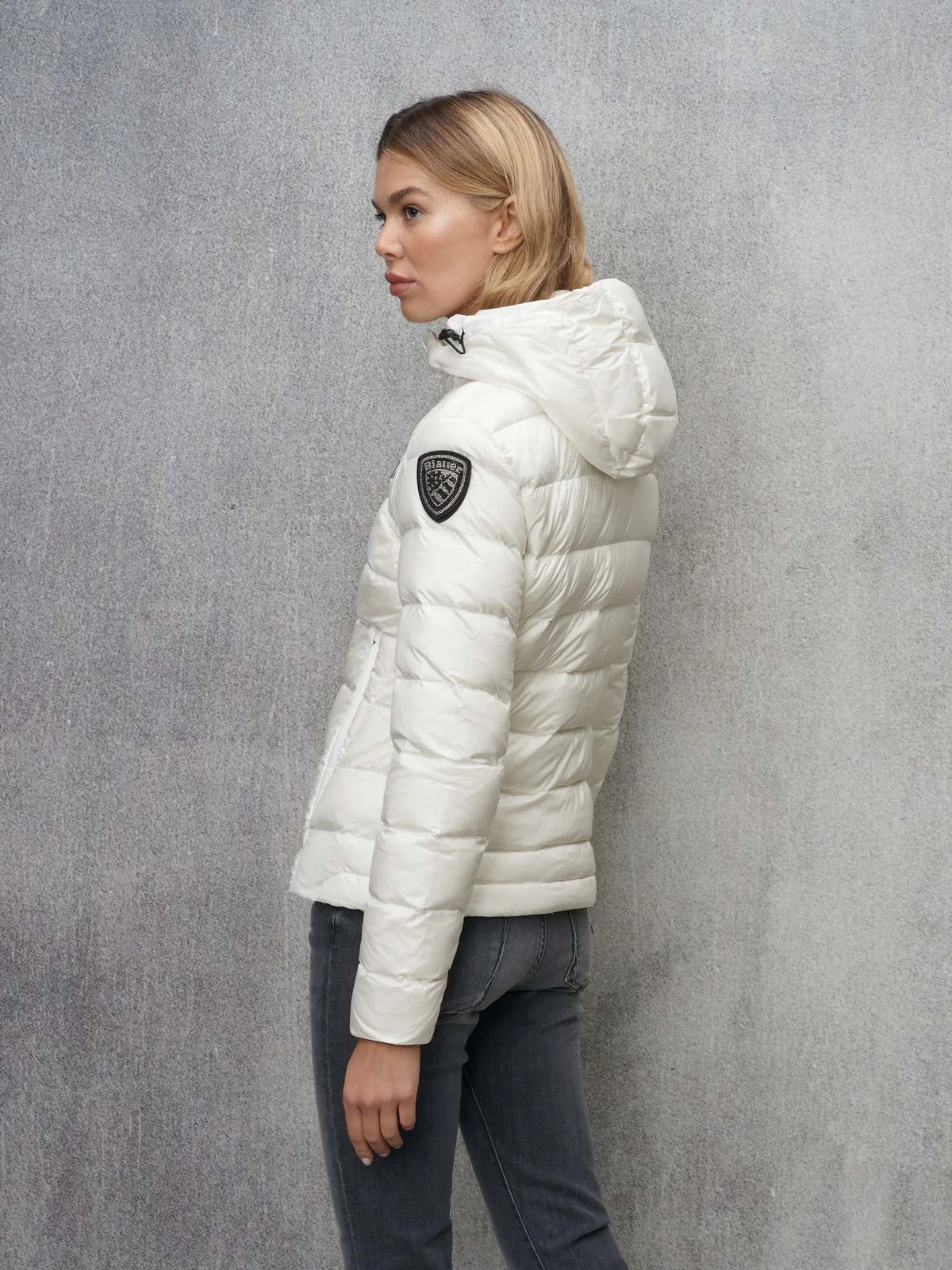 BLAUER Piumino Donna CHARME 24WBLDC03036 006950 100BI Bianco - Image 2