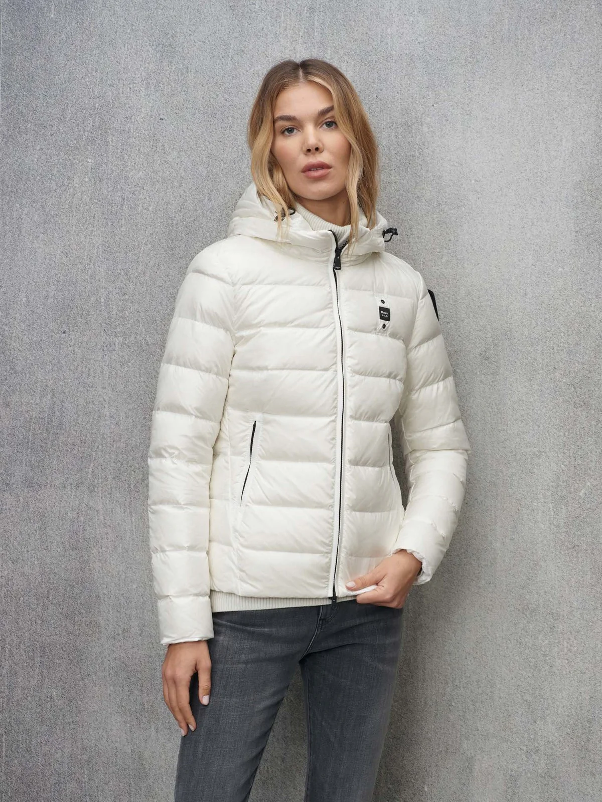 BLAUER Piumino Donna CHARME 24WBLDC03036 006950 100BI Bianco - Image 5