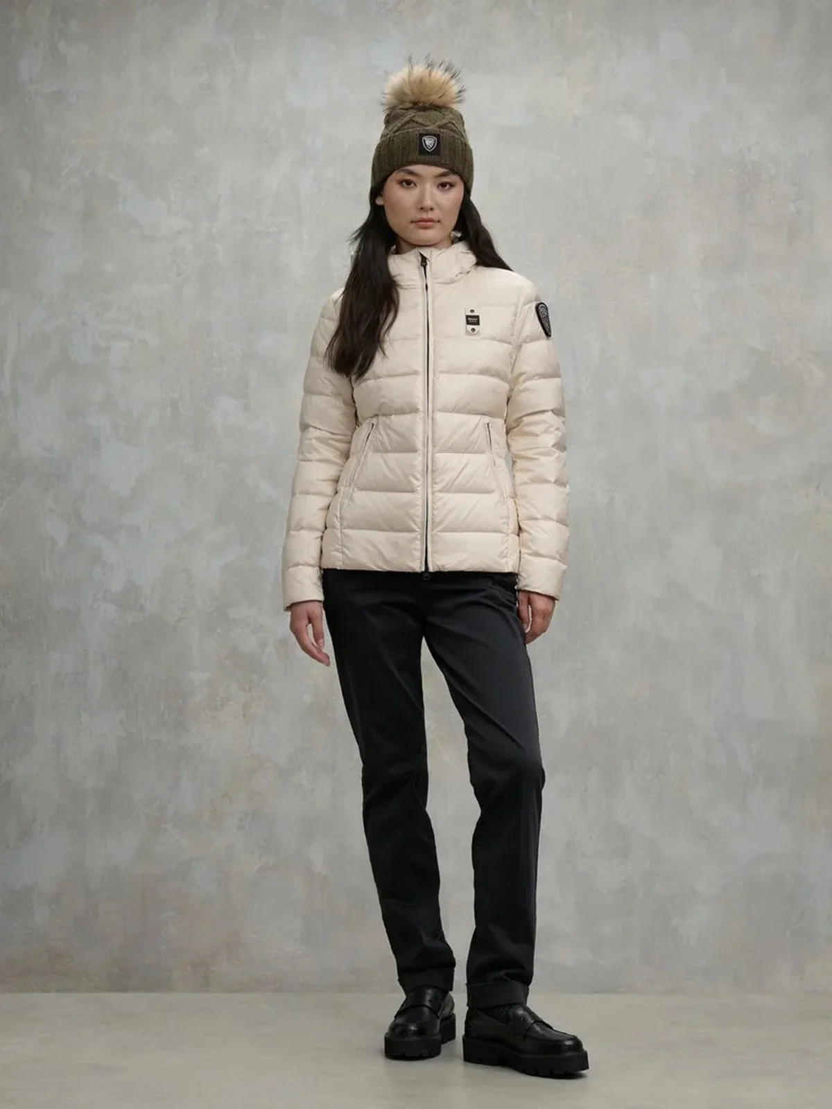 BLAUER Piumino Donna CHARME 25WBLDC03100 006047 907GG GRIGIO MATTINO int. GRIGIO NEBBIA - Image 4