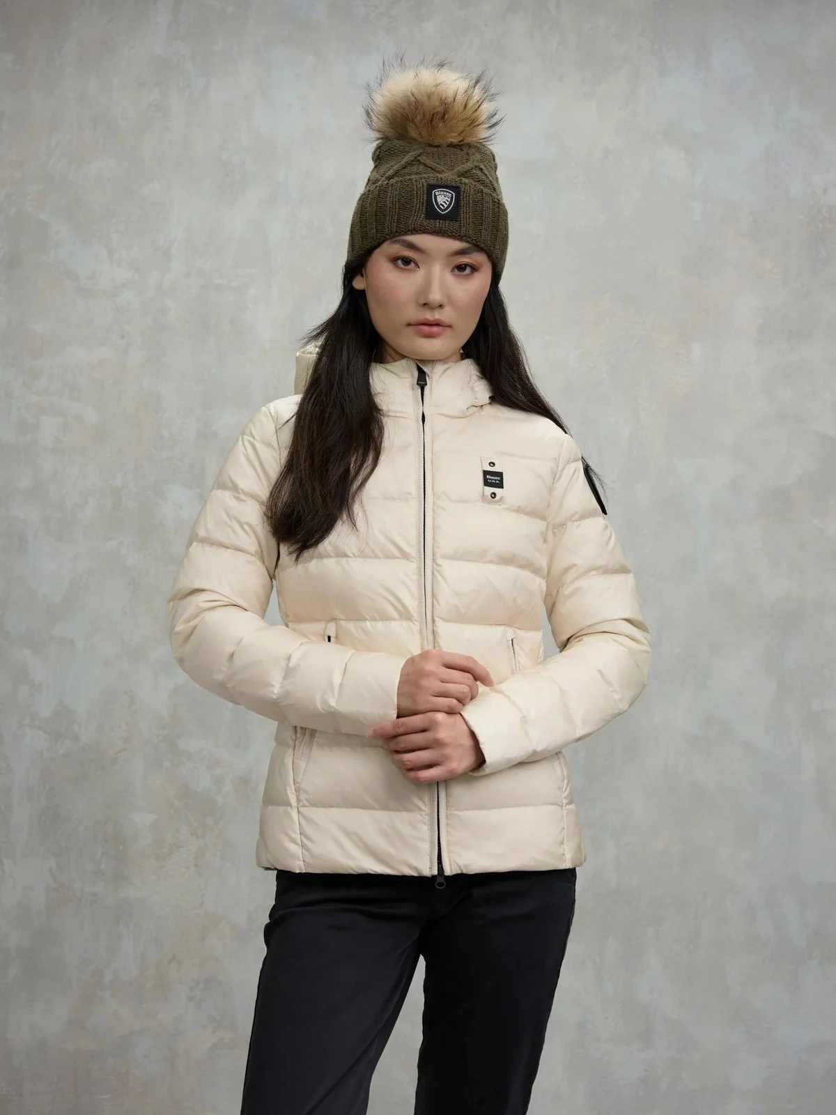 BLAUER Piumino Donna CHARME 25WBLDC03100 006047 907GG GRIGIO MATTINO int. GRIGIO NEBBIA - Image 5