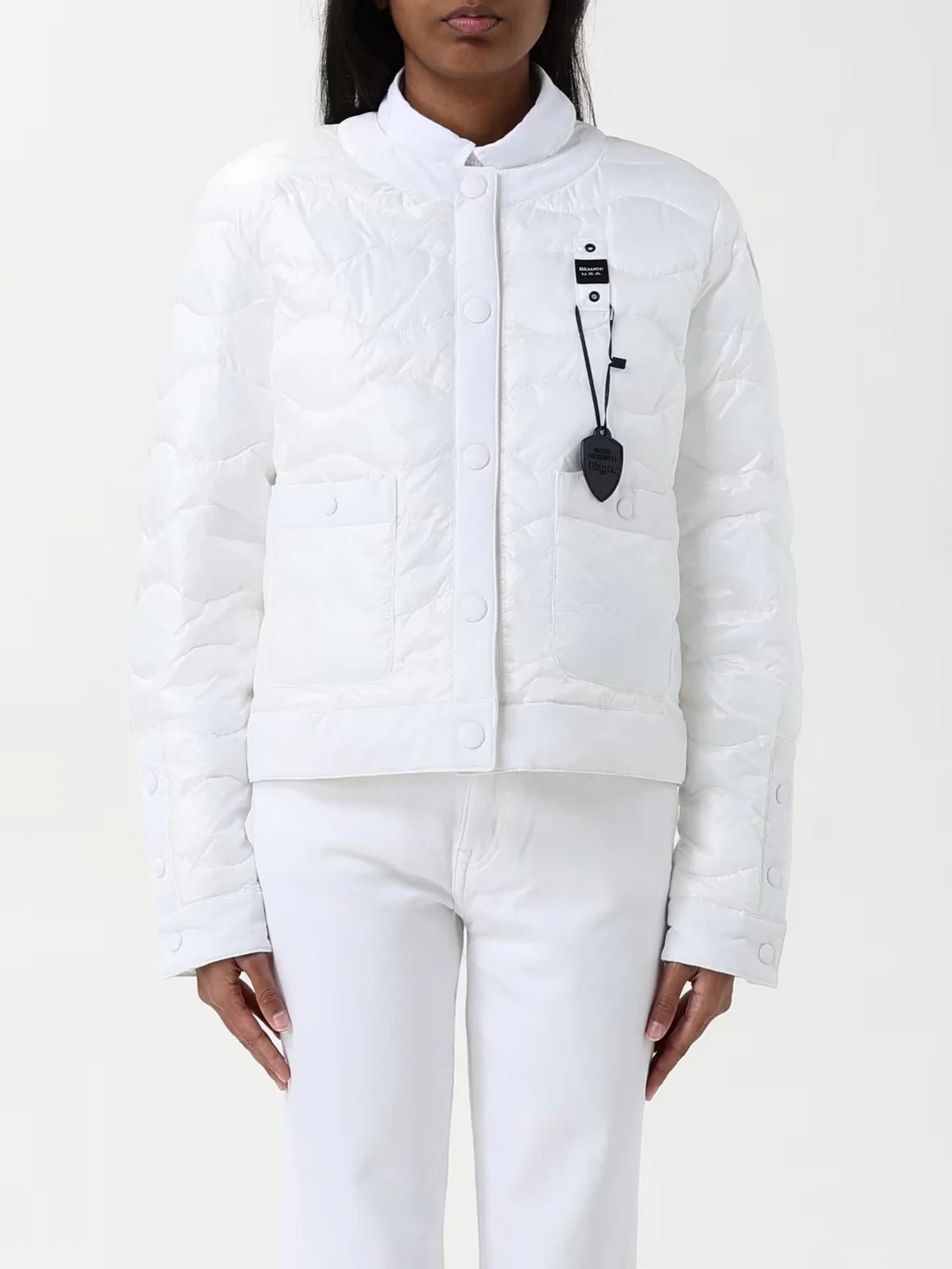BLAUER Piumino Donna HADLEY 25SBLDC02264 006648 100 BIANCO OTTICO - Image 2