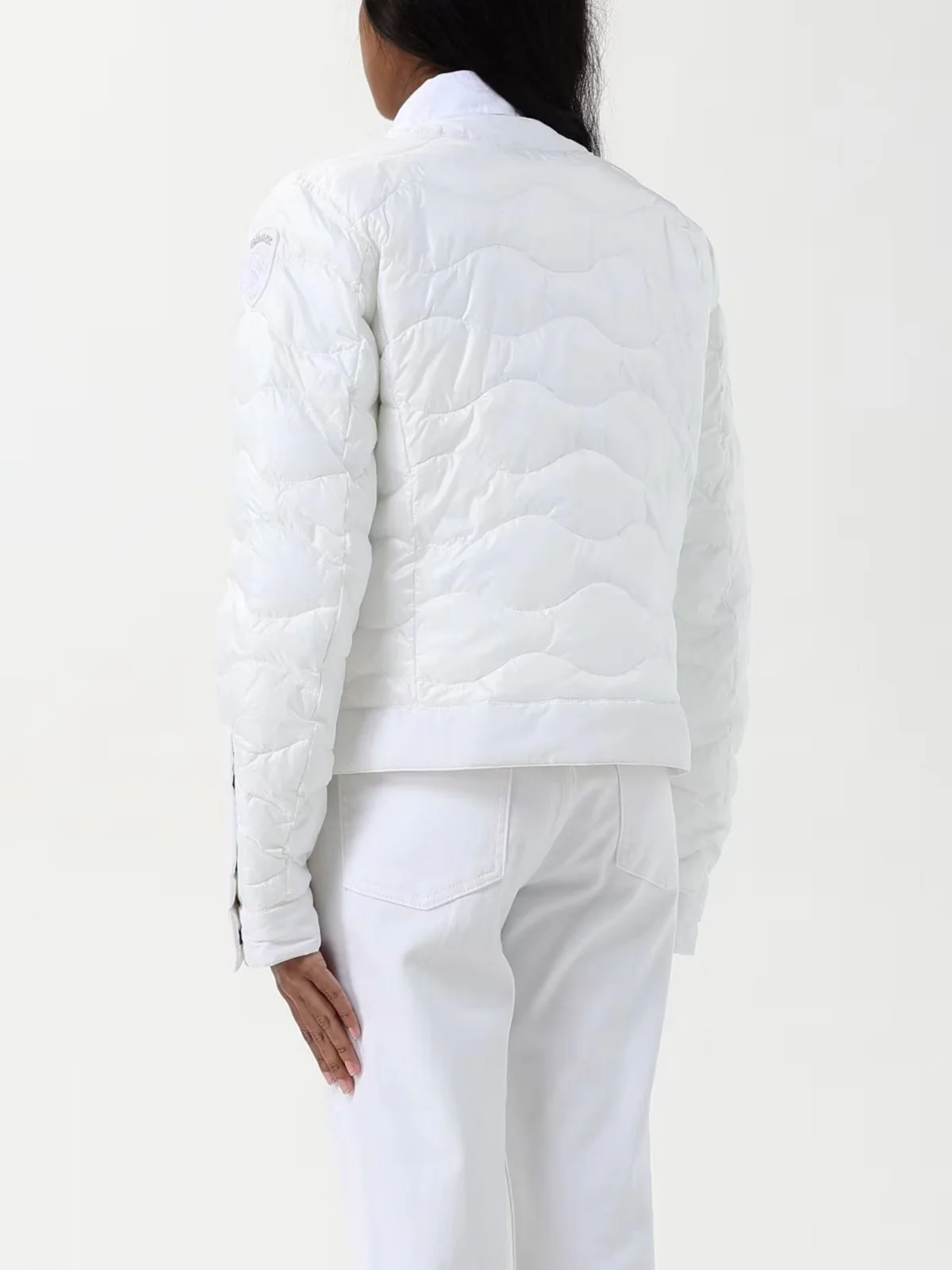 BLAUER Piumino Donna HADLEY 25SBLDC02264 006648 100 BIANCO OTTICO - Image 3