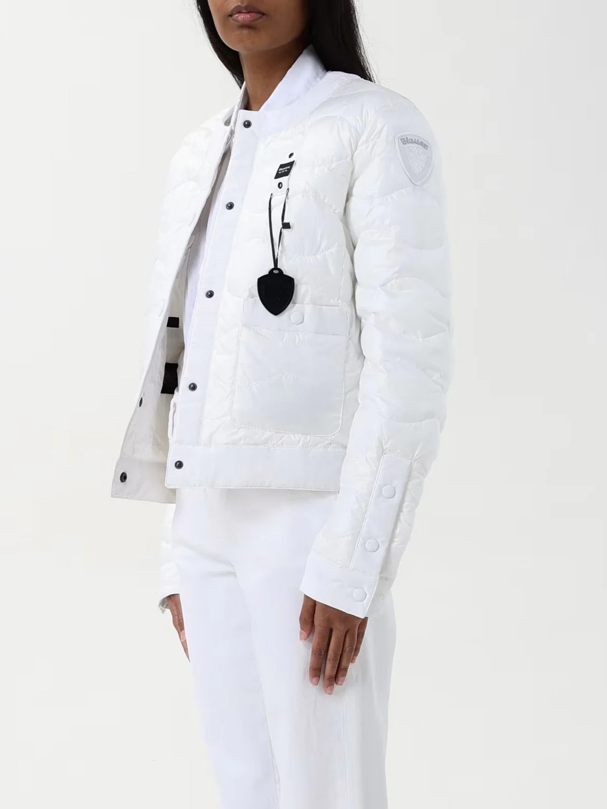 BLAUER Piumino Donna HADLEY 25SBLDC02264 006648 100 BIANCO OTTICO - Image 4