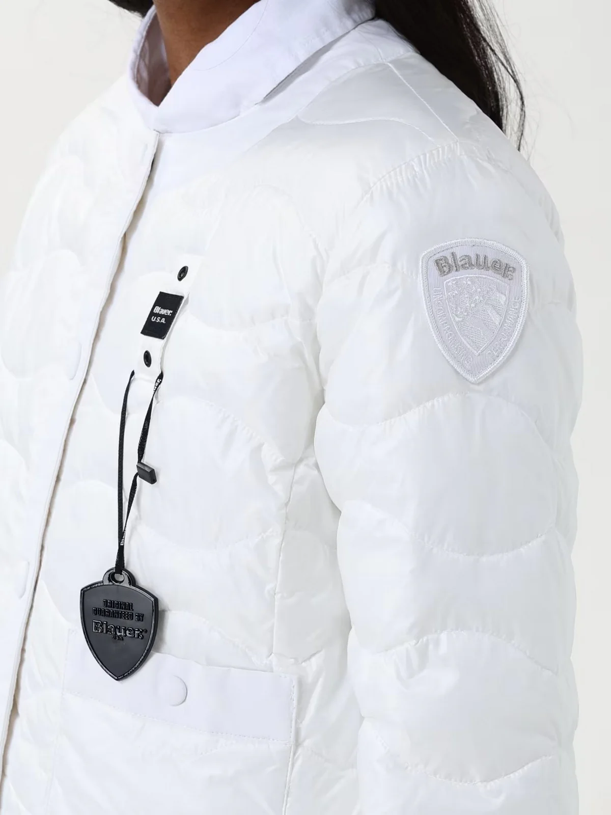 BLAUER Piumino Donna HADLEY 25SBLDC02264 006648 100 BIANCO OTTICO - Image 5