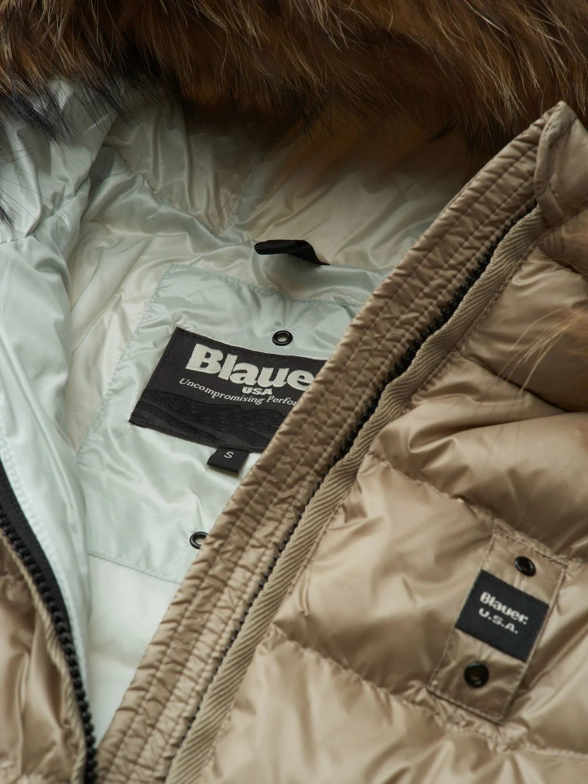 BLAUER Piumino Donna Kristin 24WBLDK03039 006950 301CB Beige - Image 2