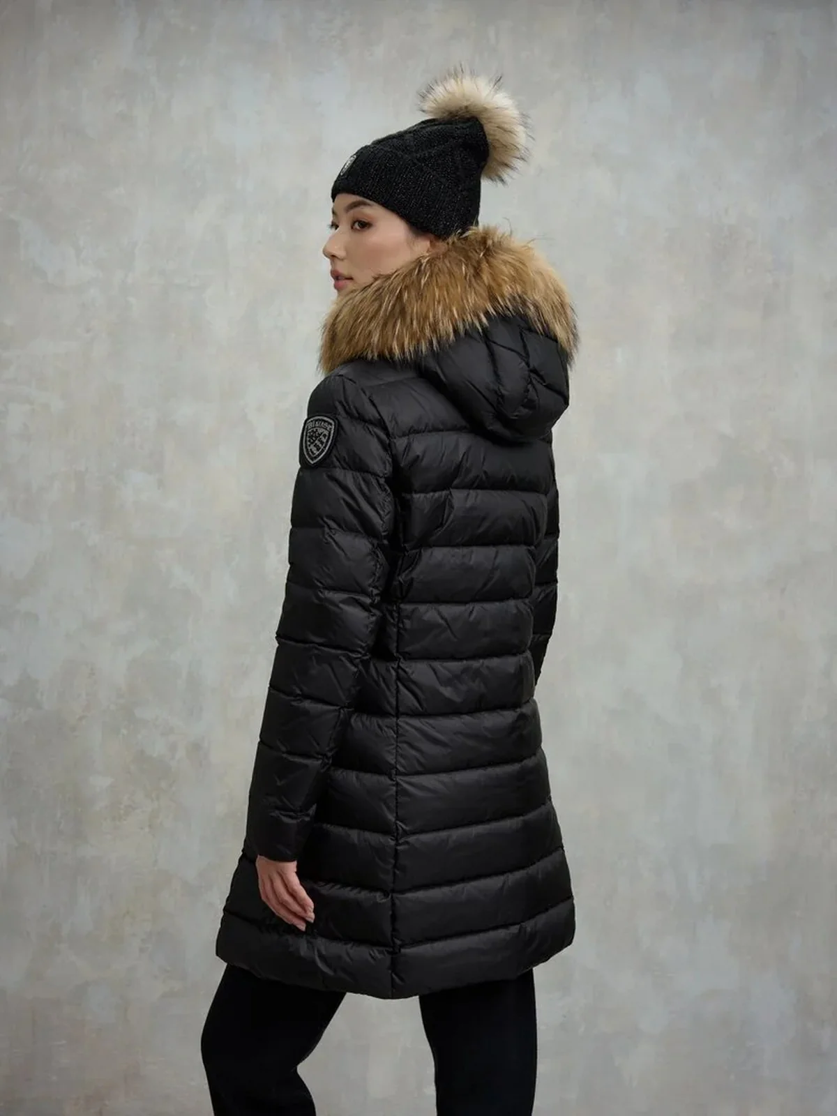 BLAUER Piumino Donna Kristin 25WBLDK03103 006047 999EI NERO interno BEIGE 301 - Image 3