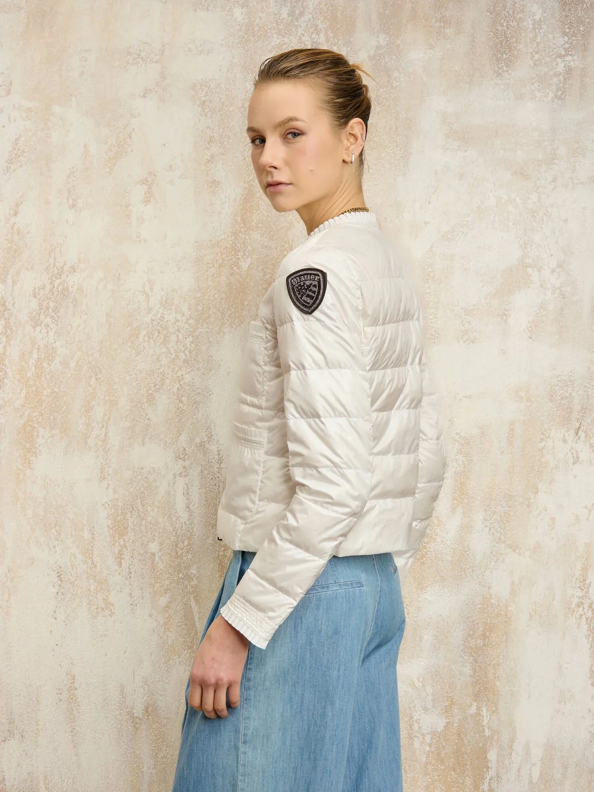 BLAUER Piumino Donna ROSA 25SBLDC03007 006950 100 Bianco - Image 3