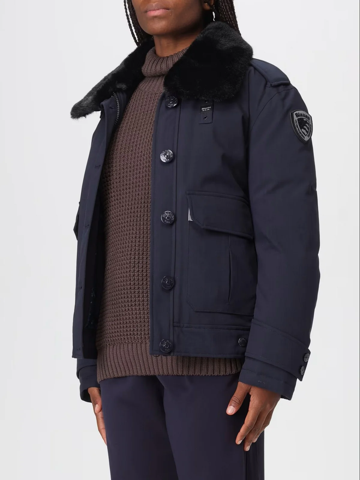 BLAUER Piumino Donna ROXANA 25WBLDC02196 007283 888 Blu - Image 4