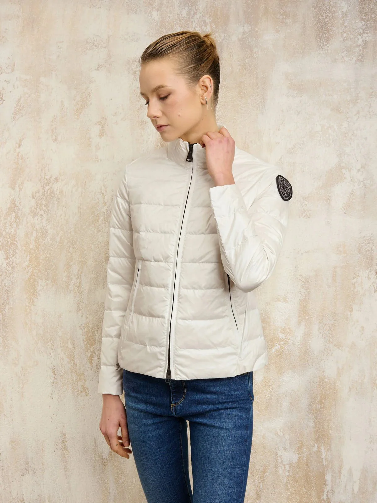 BLAUER Piumino Donna VALE 25SBLDC03003 006950 100 Bianco - Image 2
