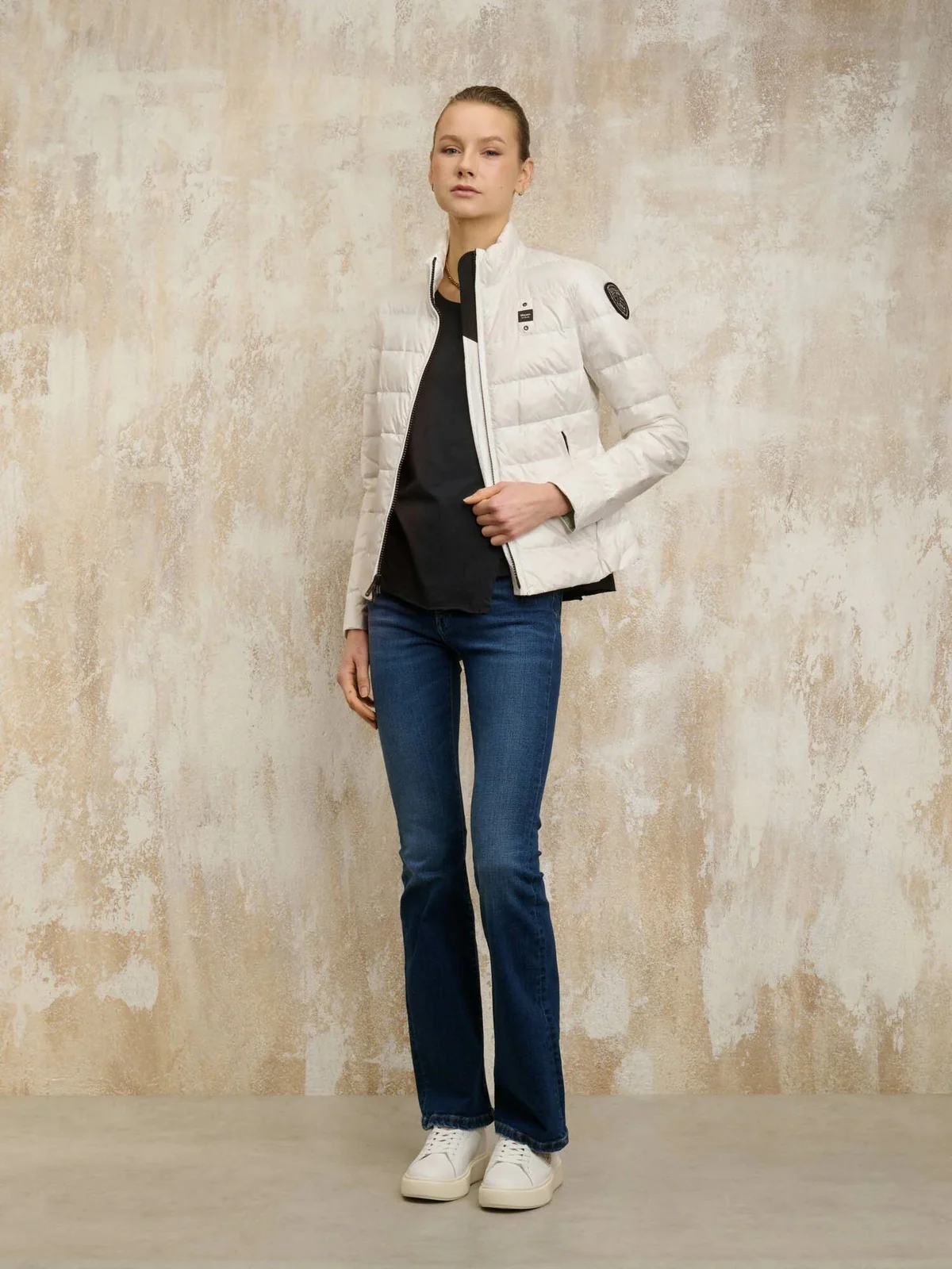 BLAUER Piumino Donna VALE 25SBLDC03003 006950 100 Bianco - Image 4