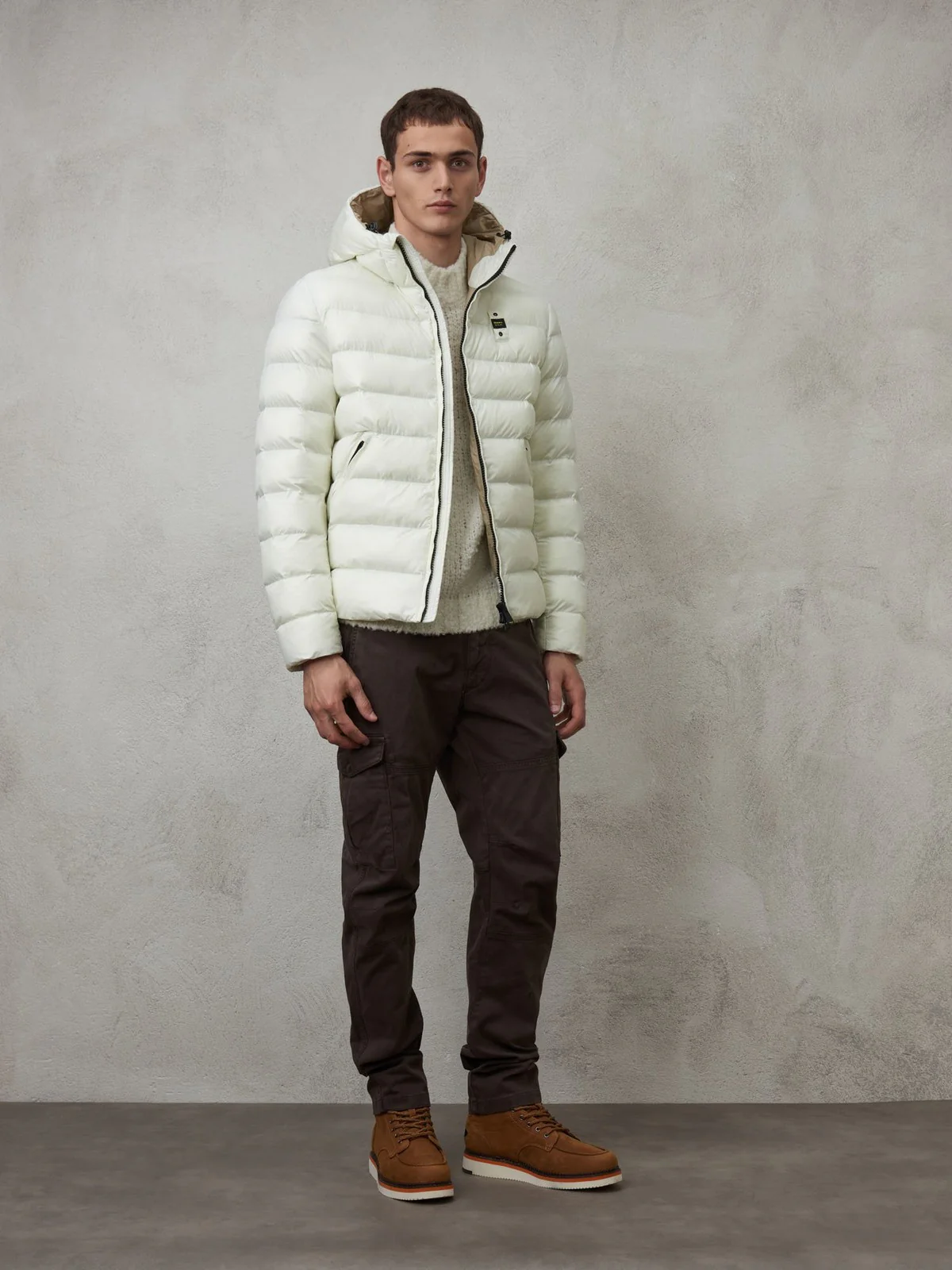 BLAUER Piumino Uomo  23WBLUC02083 005958 112TT Beige - Image 5