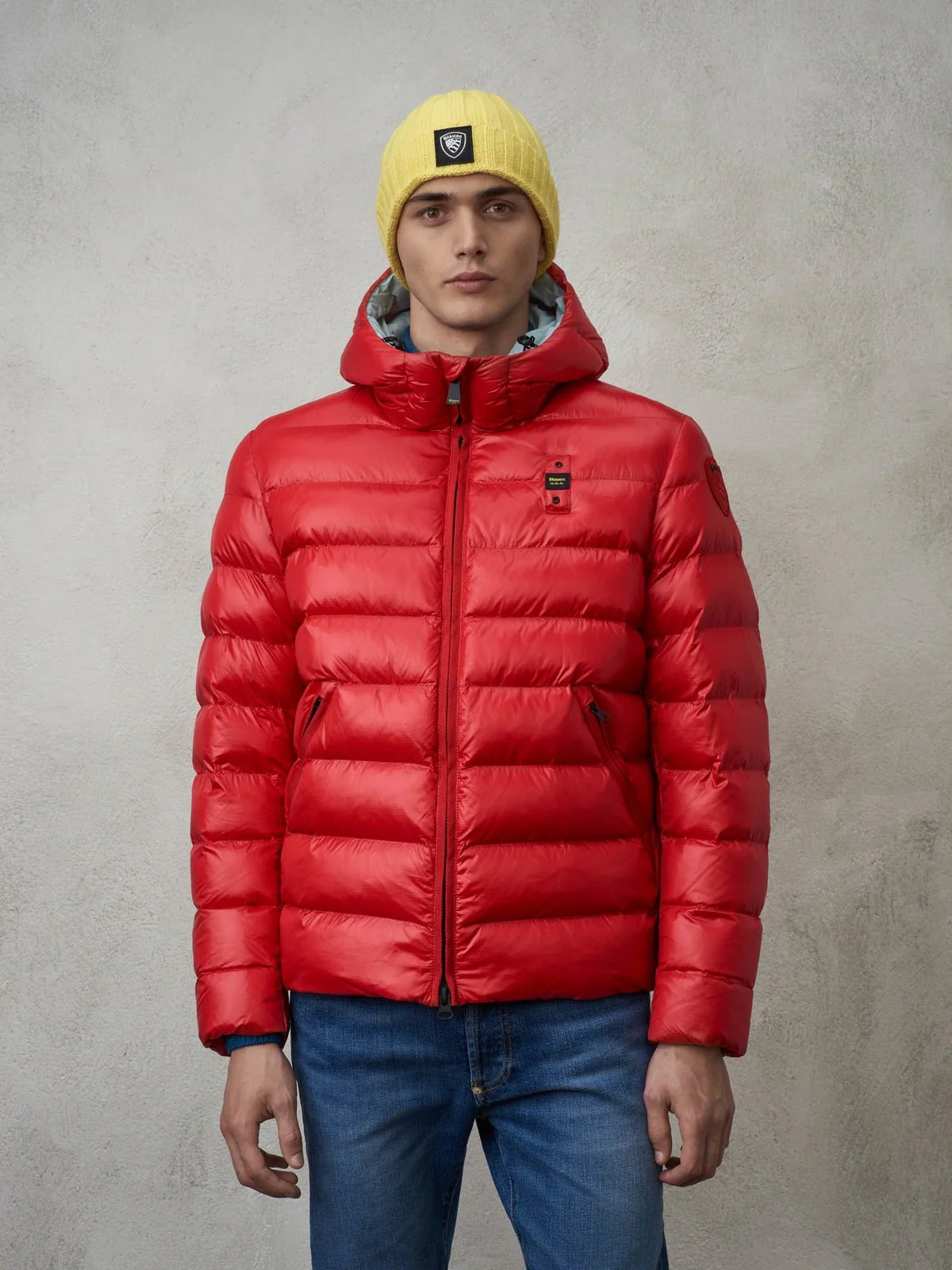 BLAUER Piumino Uomo  23WBLUC02083 005958 552AQ Rosso - Image 2