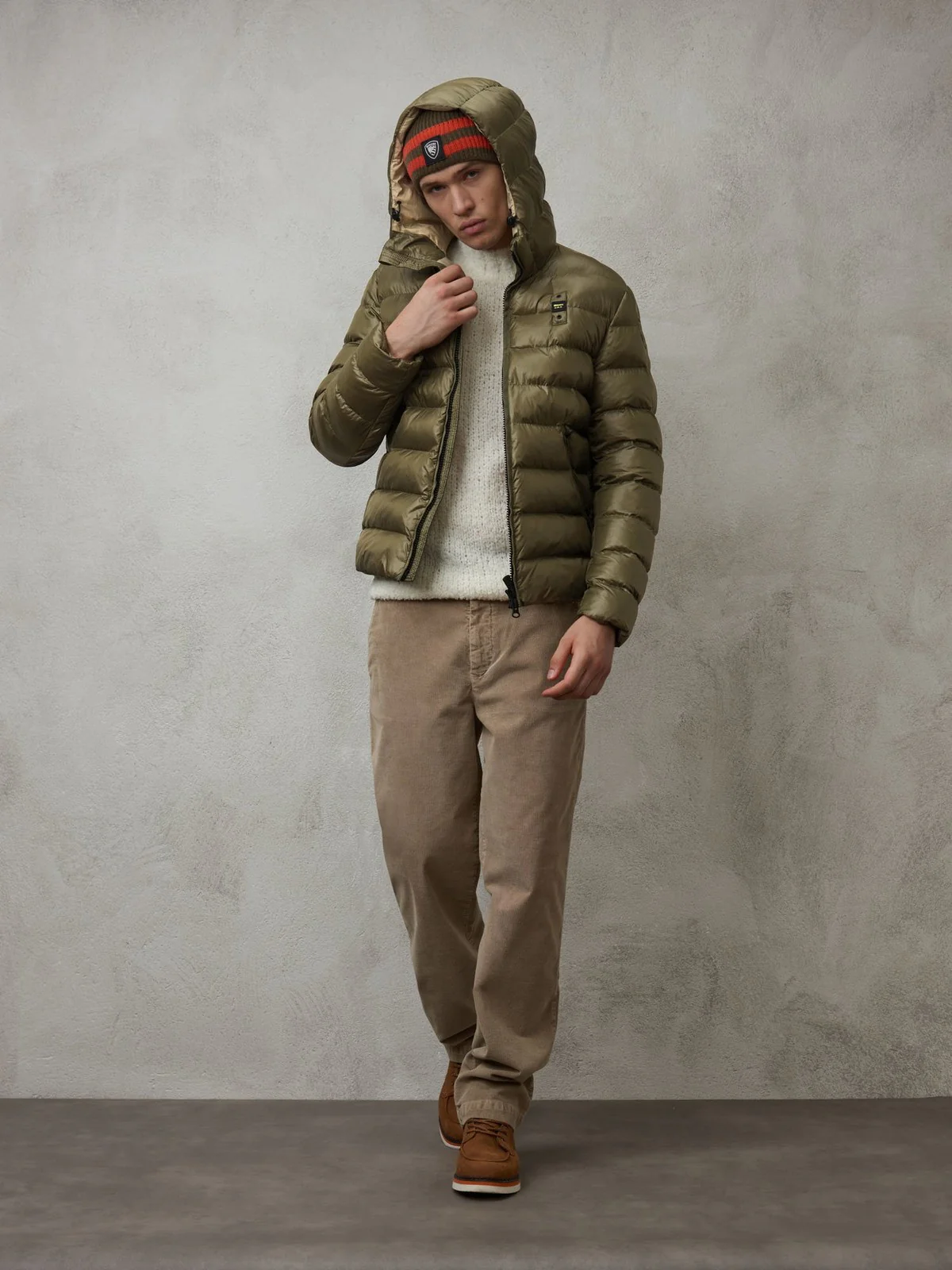 BLAUER Piumino Uomo  23WBLUC02083 005958 659TT Verde - Image 3