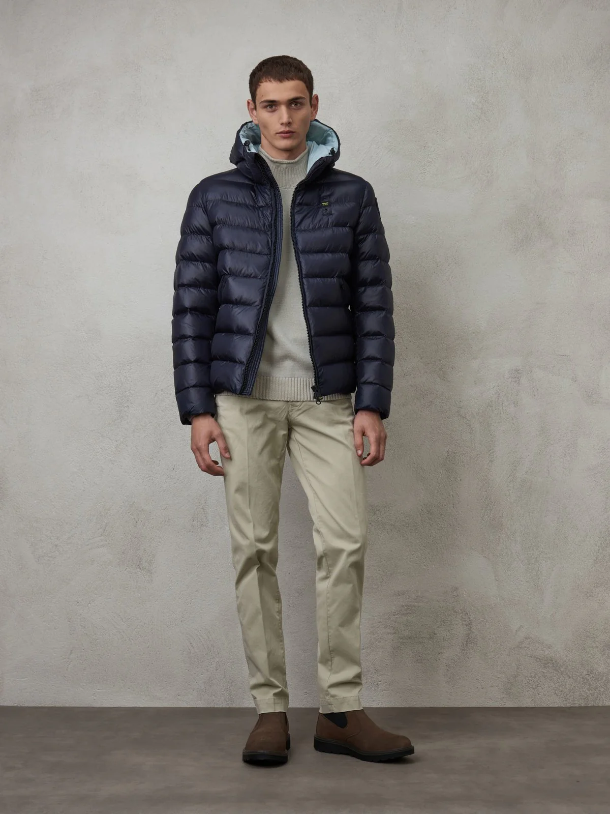 BLAUER Piumino Uomo  23WBLUC02083 005958 888AQ Blu - Image 2