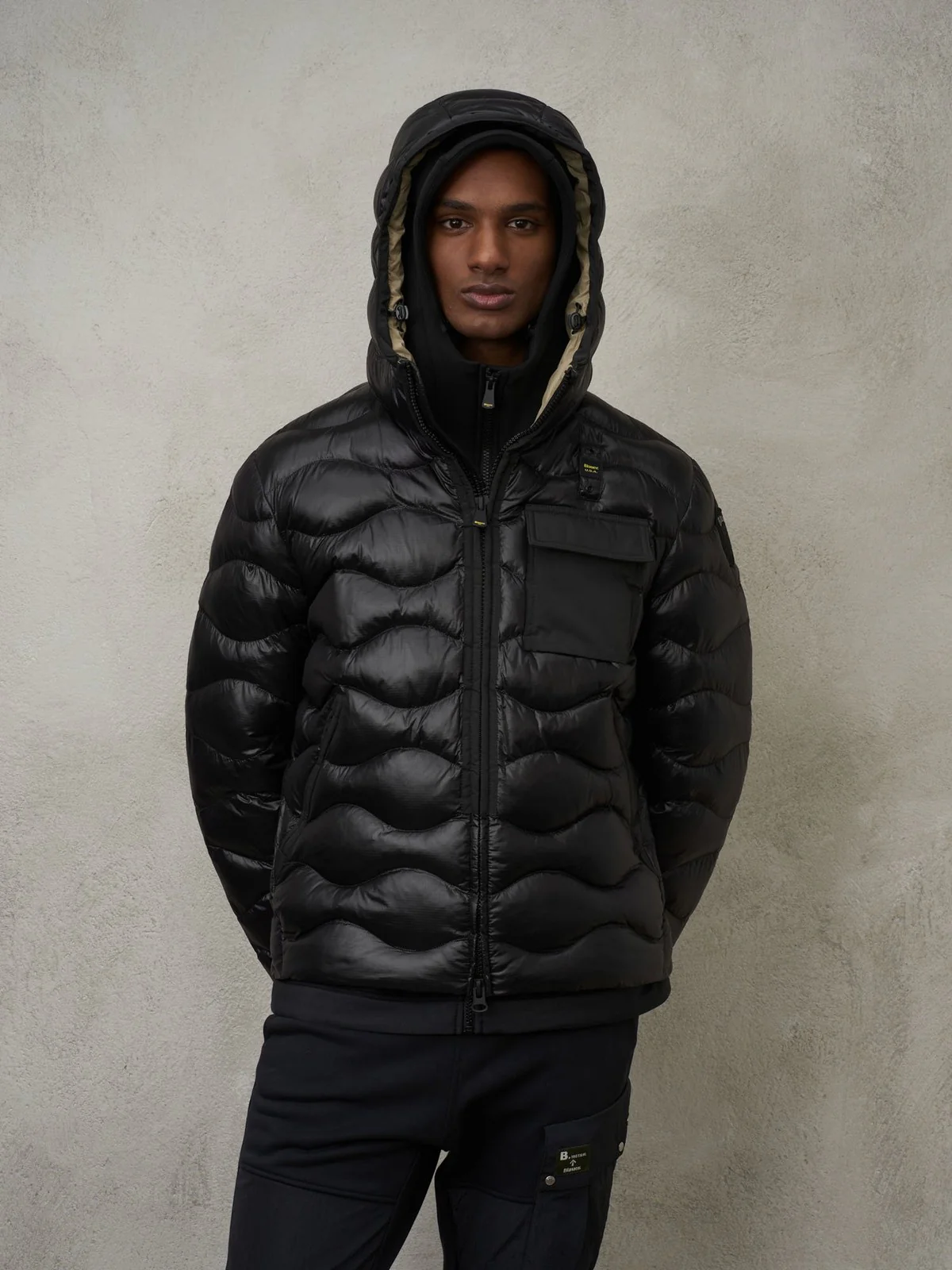 BLAUER Piumino Uomo  23WBLUC02084 005958 999TT Nero - Image 2