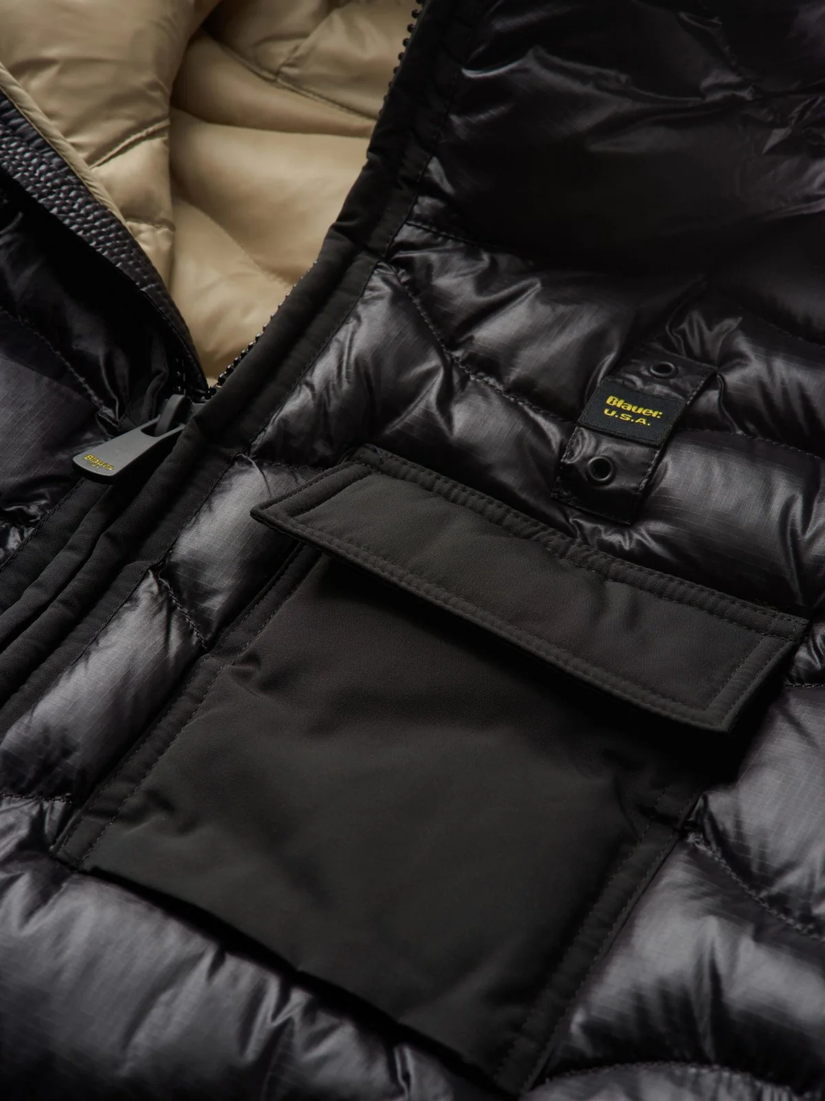 BLAUER Piumino Uomo  23WBLUC02084 005958 999TT Nero - Image 3
