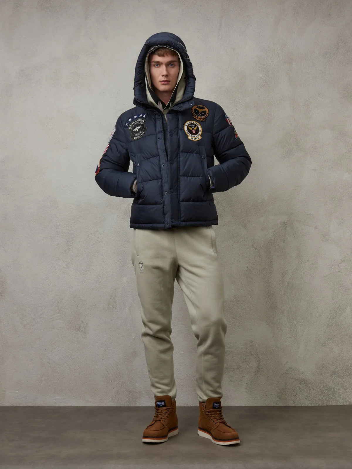 BLAUER Piumino Uomo  23WBLUC02536 006726 888 Blu - Image 4