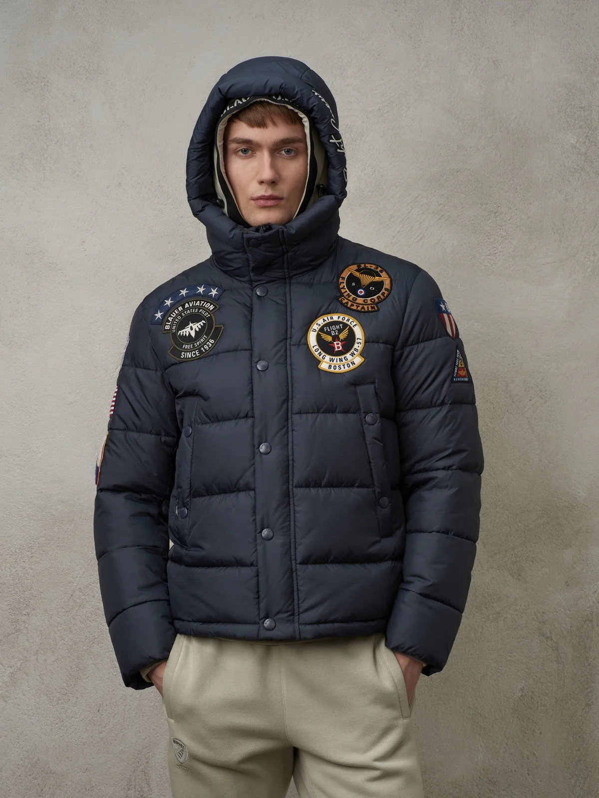 BLAUER Piumino Uomo  23WBLUC02536 006726 888 Blu - Image 5