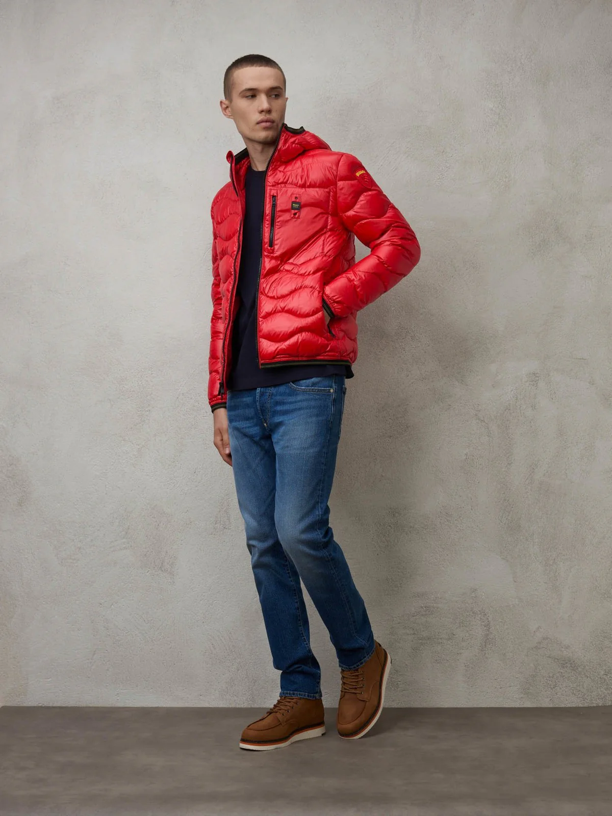 BLAUER Piumino Uomo  23WBLUC03005 006355 552 Rosso - Image 4