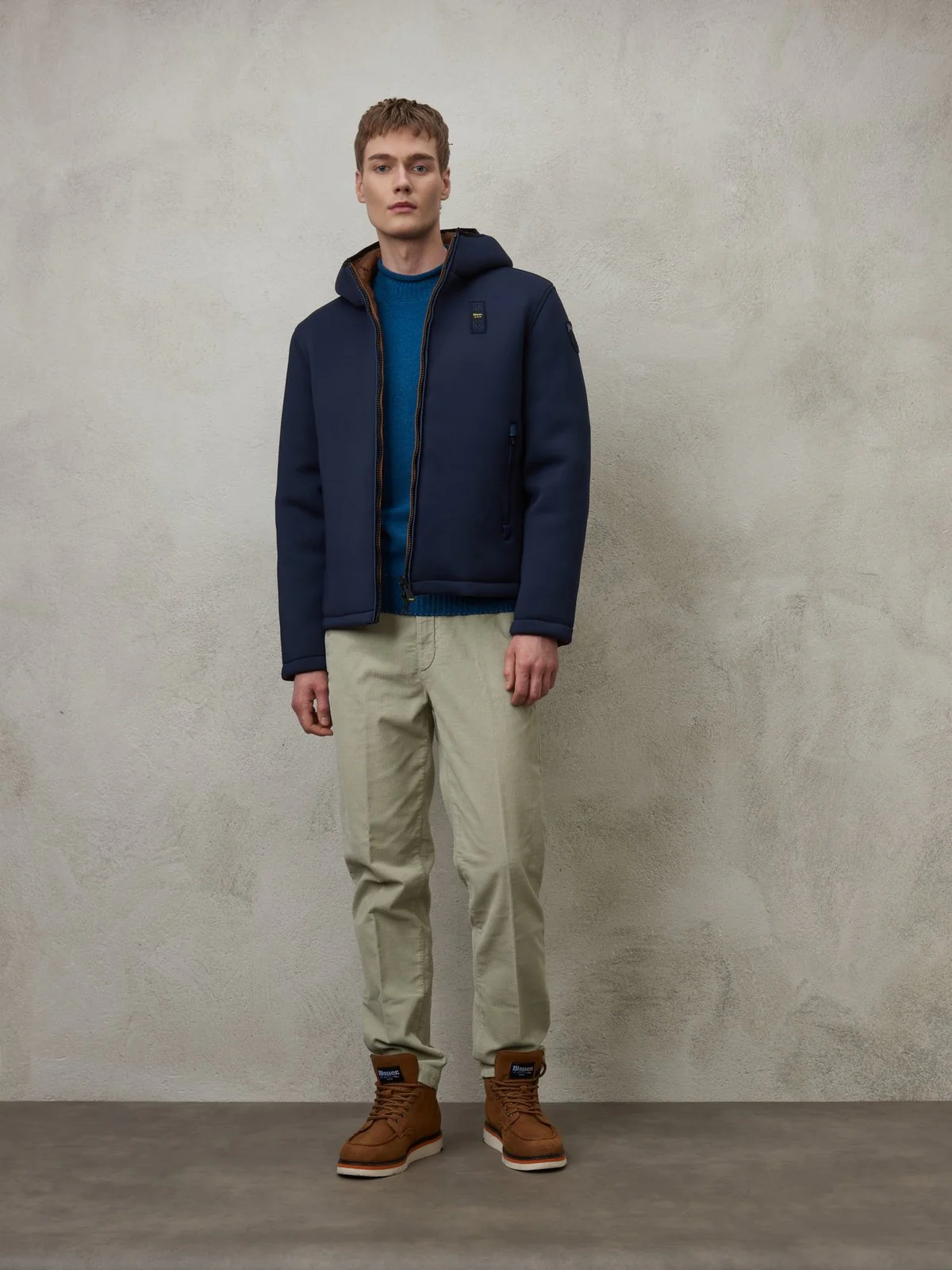 BLAUER Piumino Uomo  23WBLUC06047 006359 888 Blu - Image 3