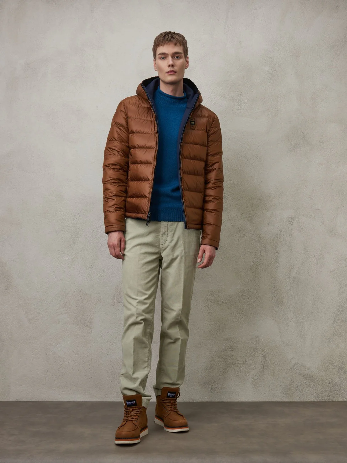 BLAUER Piumino Uomo  23WBLUC06047 006359 888 Blu - Image 5
