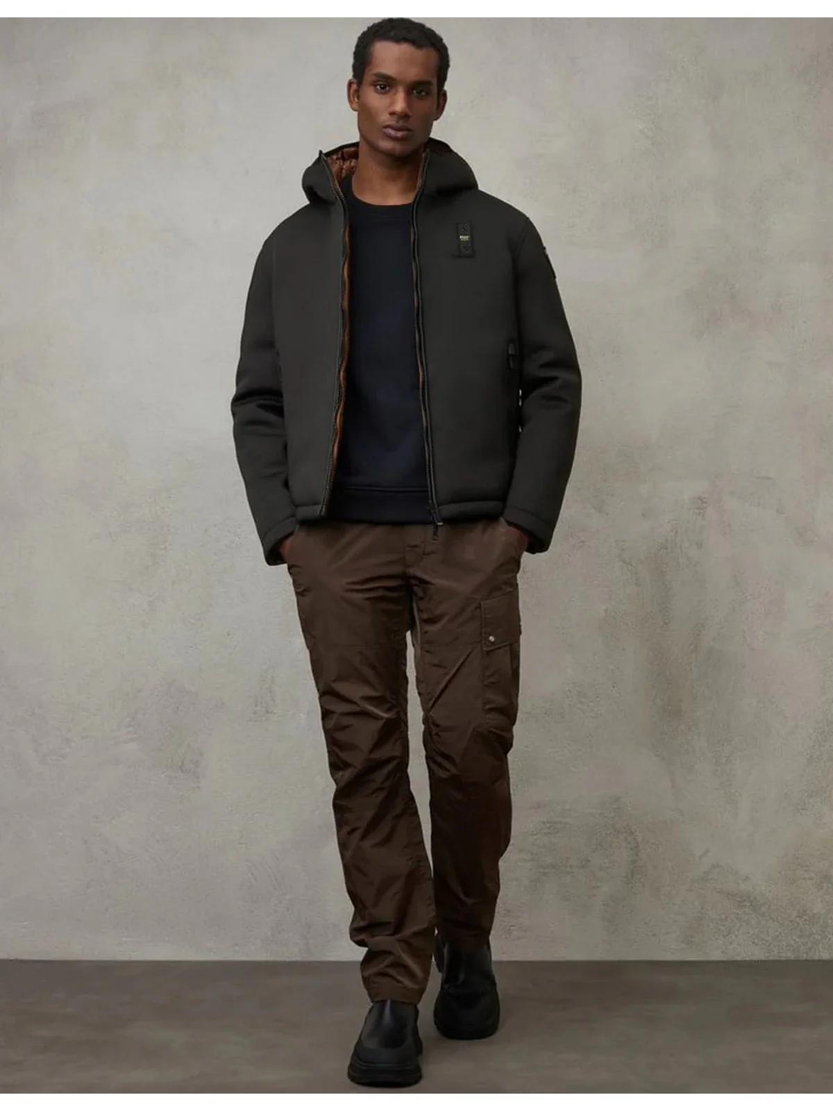 BLAUER Piumino Uomo  23WBLUC06047 006359 999 Nero - Image 3