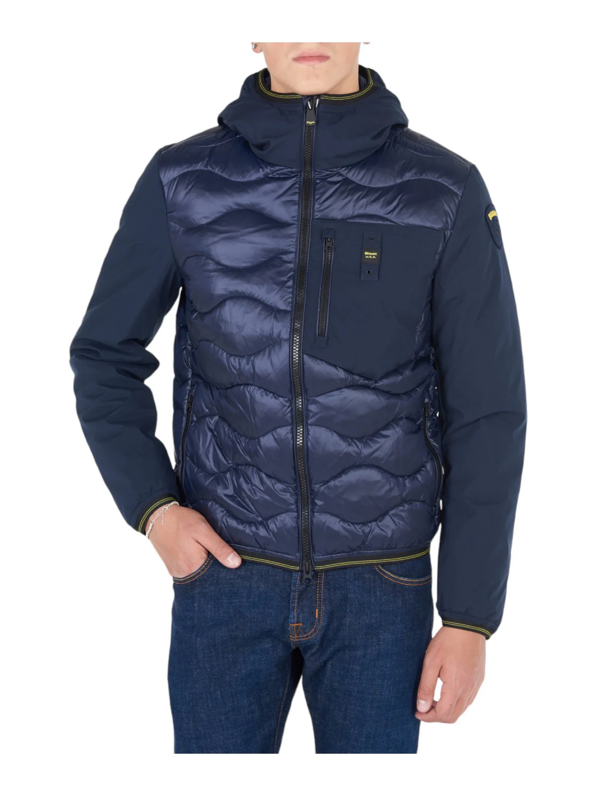 BLAUER Piumino Uomo  23WBLUC08001 006355 888 Blu - Image 2