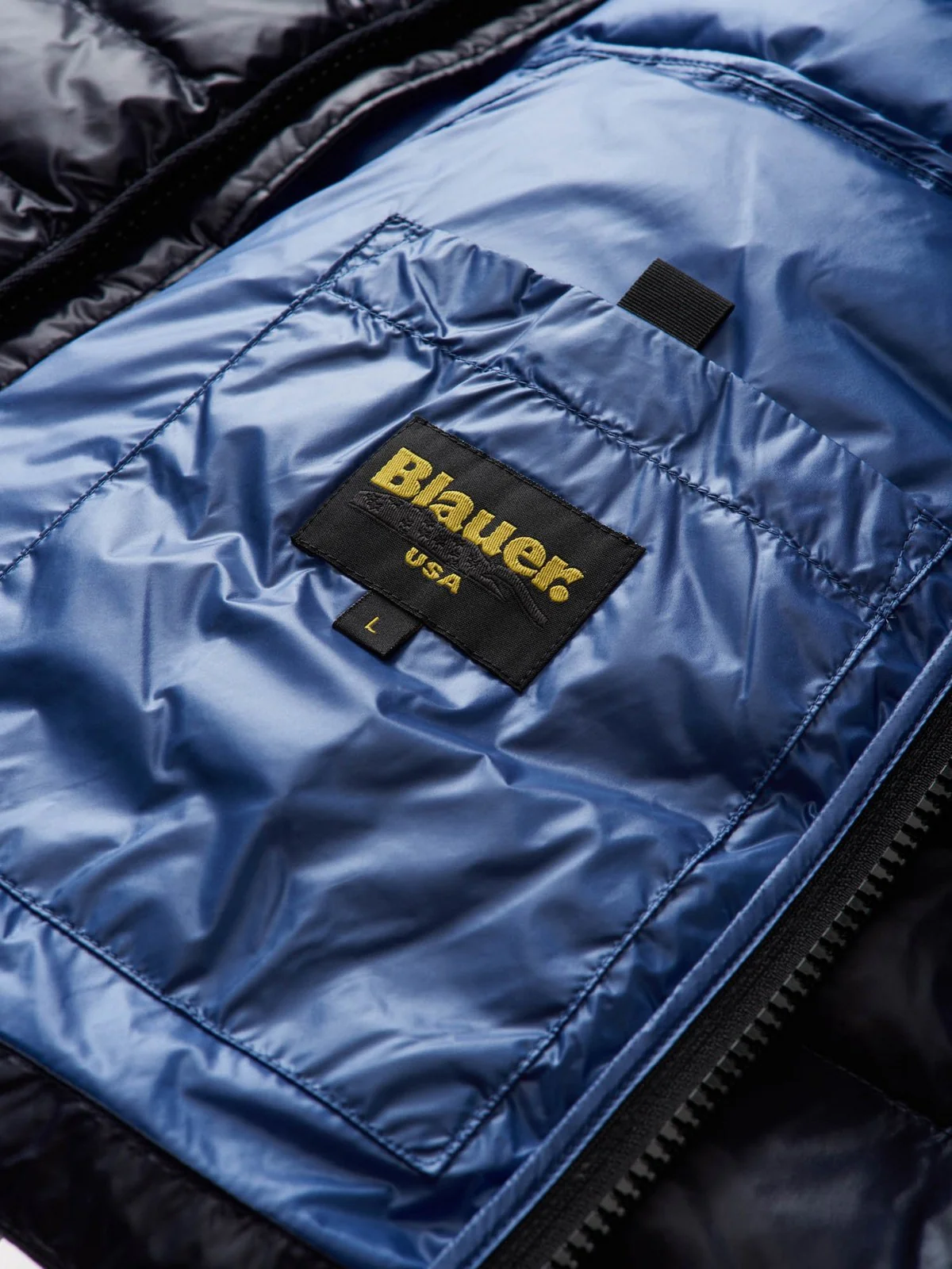 BLAUER Piumino Uomo  24SBLUC03056 006719 888 Blu - Image 3