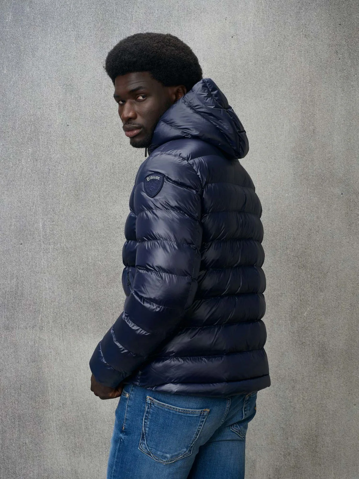 BLAUER Piumino Uomo ADAMS 24WBLUC02055 005958 888EI Blu - Image 3
