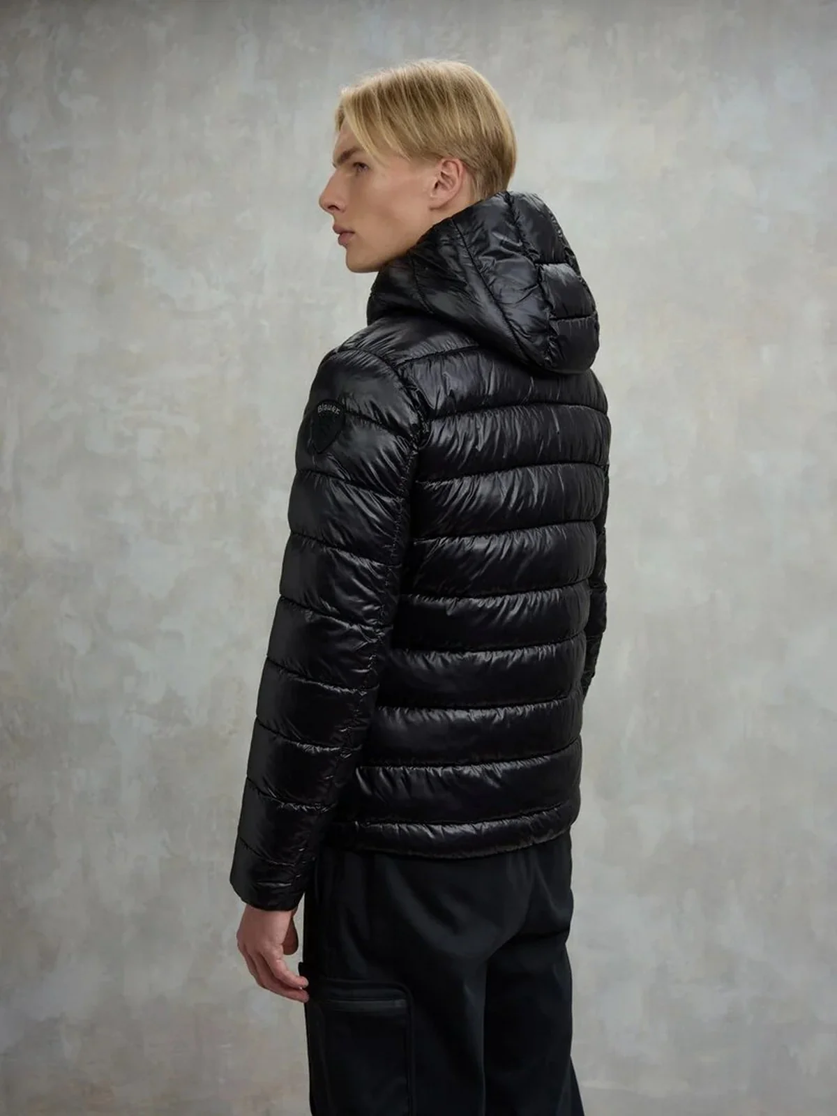 BLAUER Piumino Uomo ADAMS 25WBLUC02079 005958 999EI NERO interno BEIGE 301 - Image 3