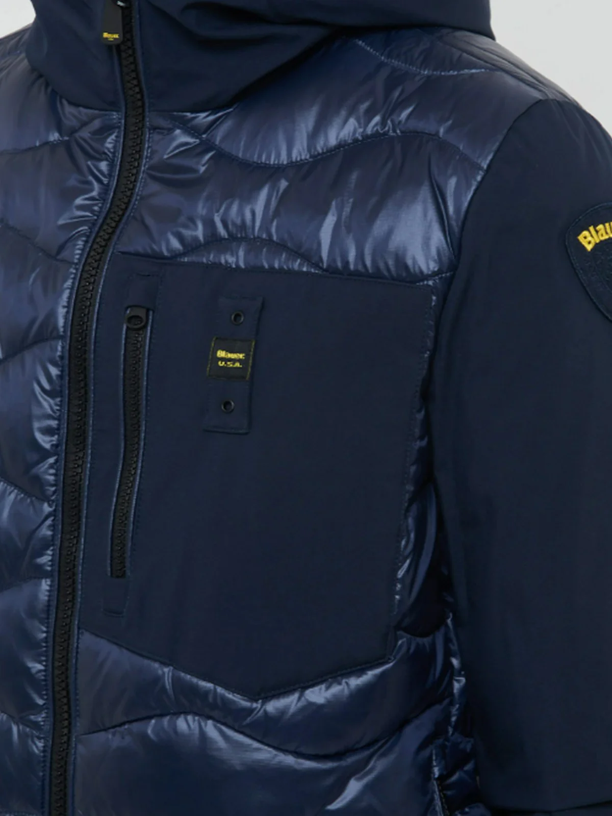 BLAUER Piumino Uomo ALBERT 25WBLUC08078 006355 888 Blu - Image 3