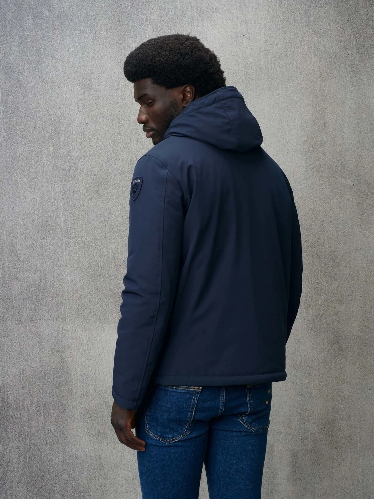 BLAUER Piumino Uomo ANDREW 24WBLUC02240 005553 888 Blu - Image 3