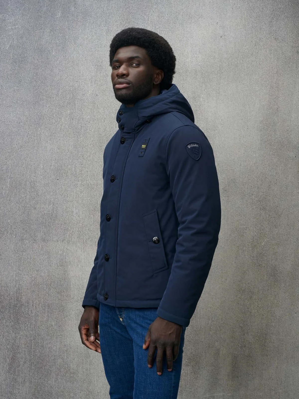 BLAUER Piumino Uomo ANDREW 24WBLUC02240 005553 888 Blu - Image 4