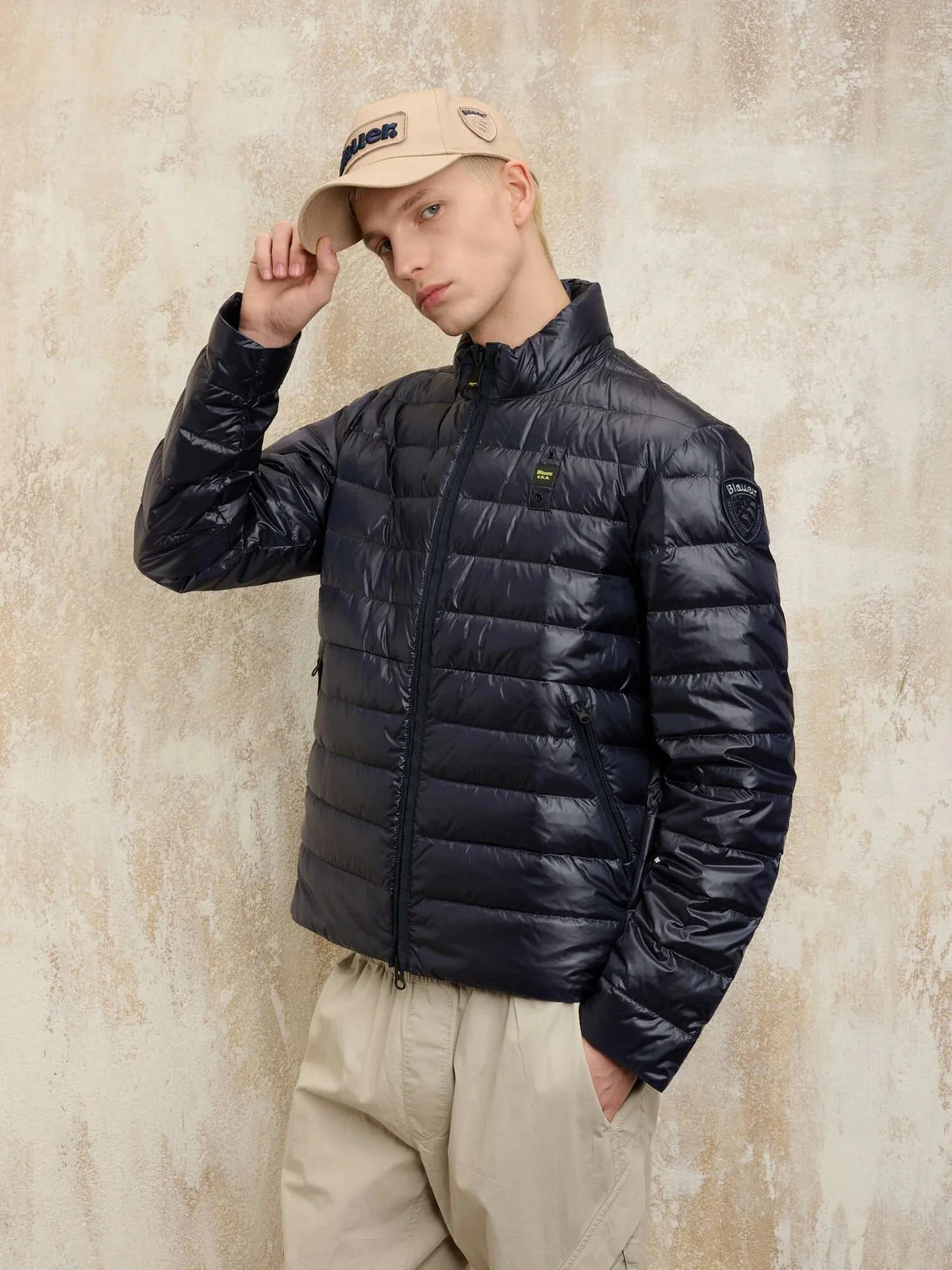 BLAUER Piumino Uomo AUSTIN 25SBLUC03011 006719 888 Blu - Image 3